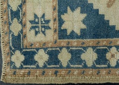 Türkischer Mini-Teppich, orientalischer, handgeknüpfter Vintage-Teppich, 58 cm x 117 cm, Nr. 16518