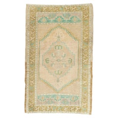 Turkish Mini Rug Oriental Hand Knotted Vintage Rug 2'0" x 3'3" #21056