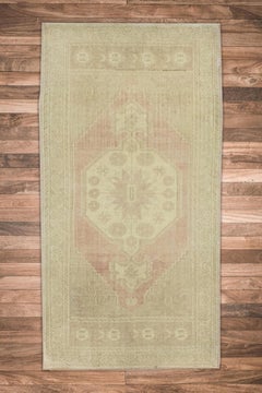 Turkish Mini Rug Oriental Vintage Hand Knotted 1'8" x 3'3"