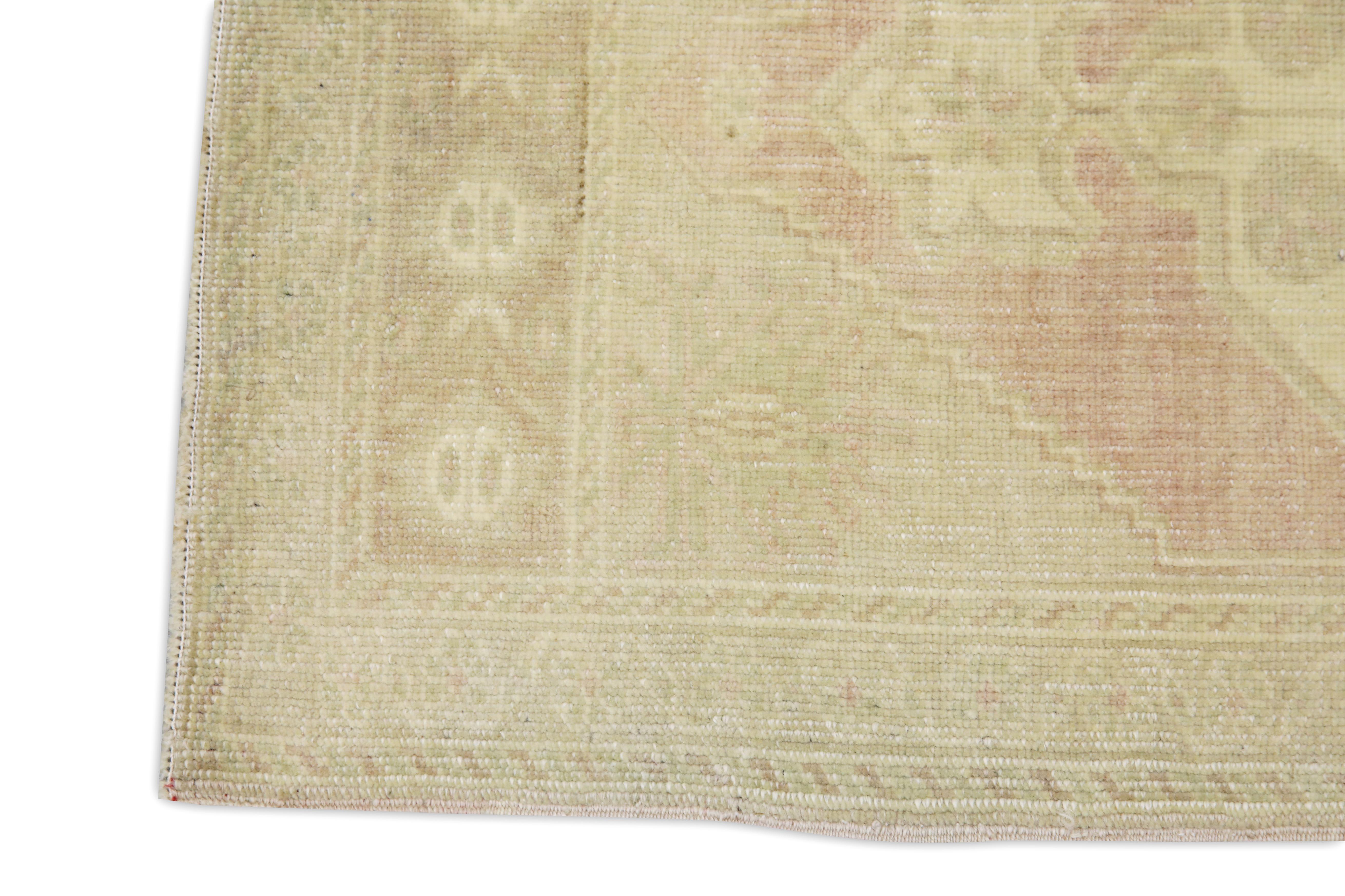 Turco Mini tappeto turco Oriental Vintage annodato a mano 1'8