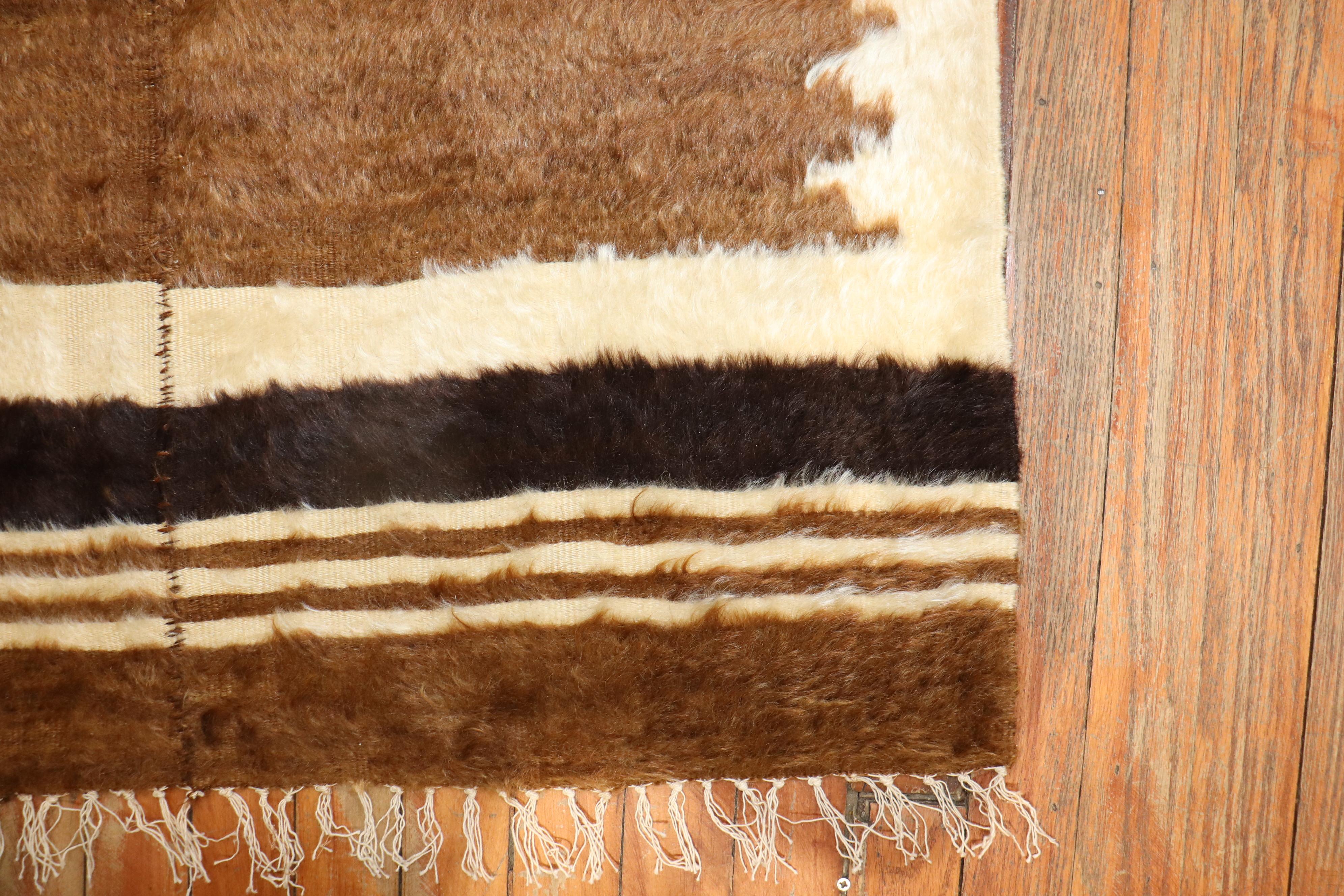 Turkish Mohair Rug In Good Condition For Sale In New York, NY