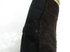 Black Turkish Mohair Rug Pillow