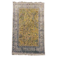 Turkish-Mongol Ghom Persian Rug – Tree of Life Design  67.7 x 35.8