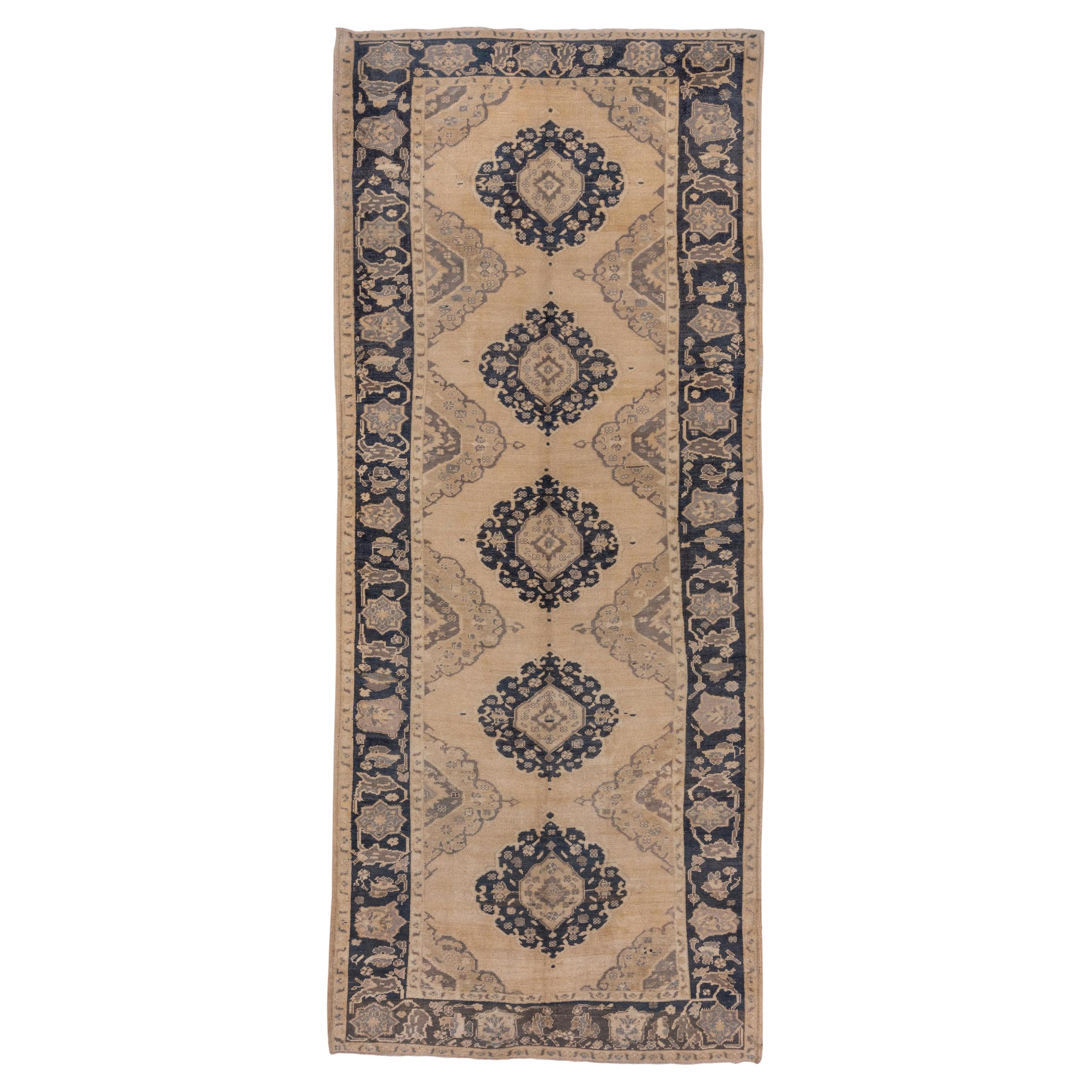 Turkish Neutral Oushak Carpet, circa 1920s For Sale