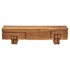 Turkish Oak Monoblock Bench by Contemporary Ecowood