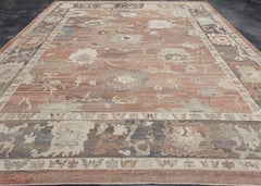 Turkish Old Wool Oushak Rug 12' x 15' #17094