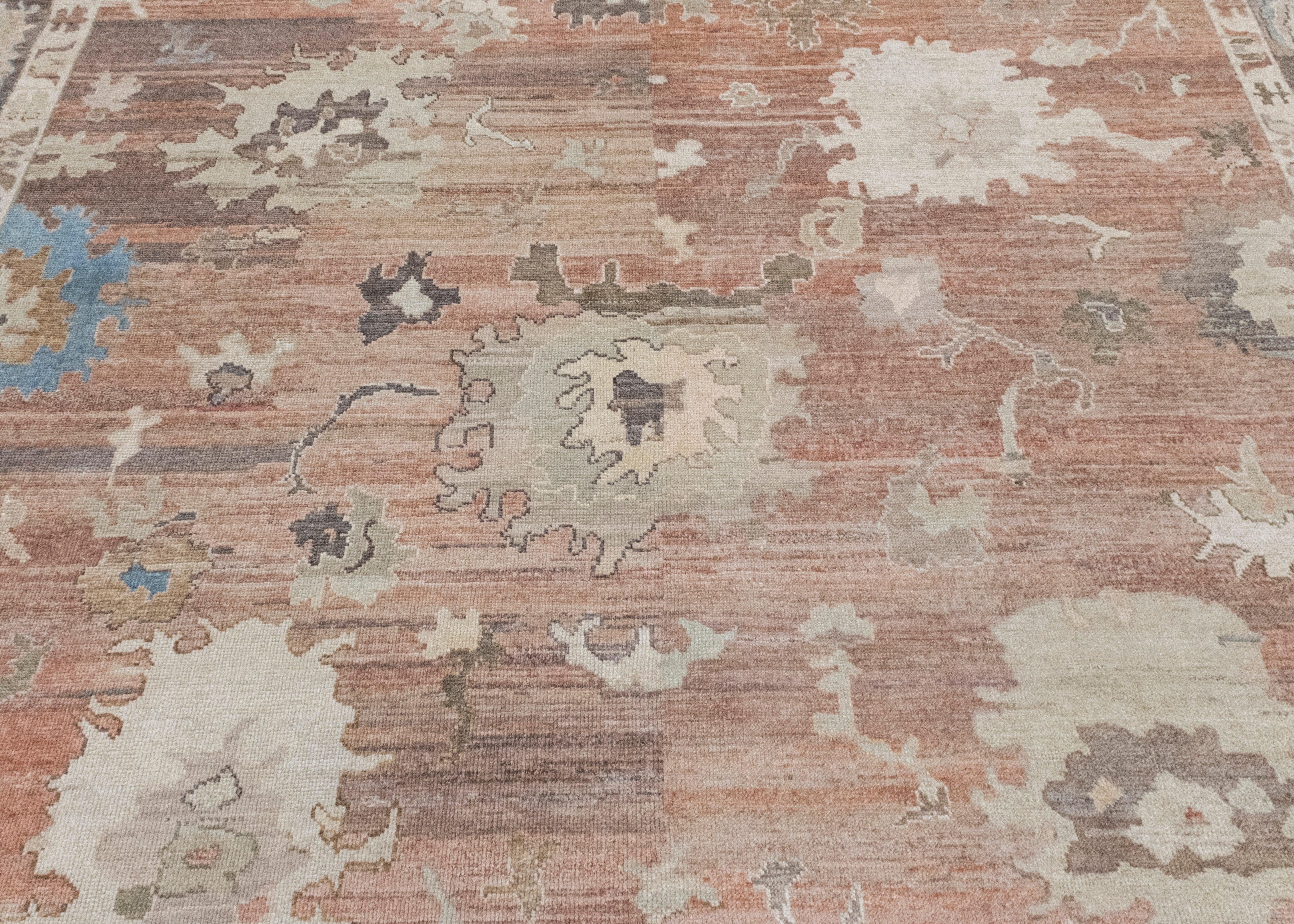 Turkish Old Wool Oushak Rug 12' x 15' #17094 1