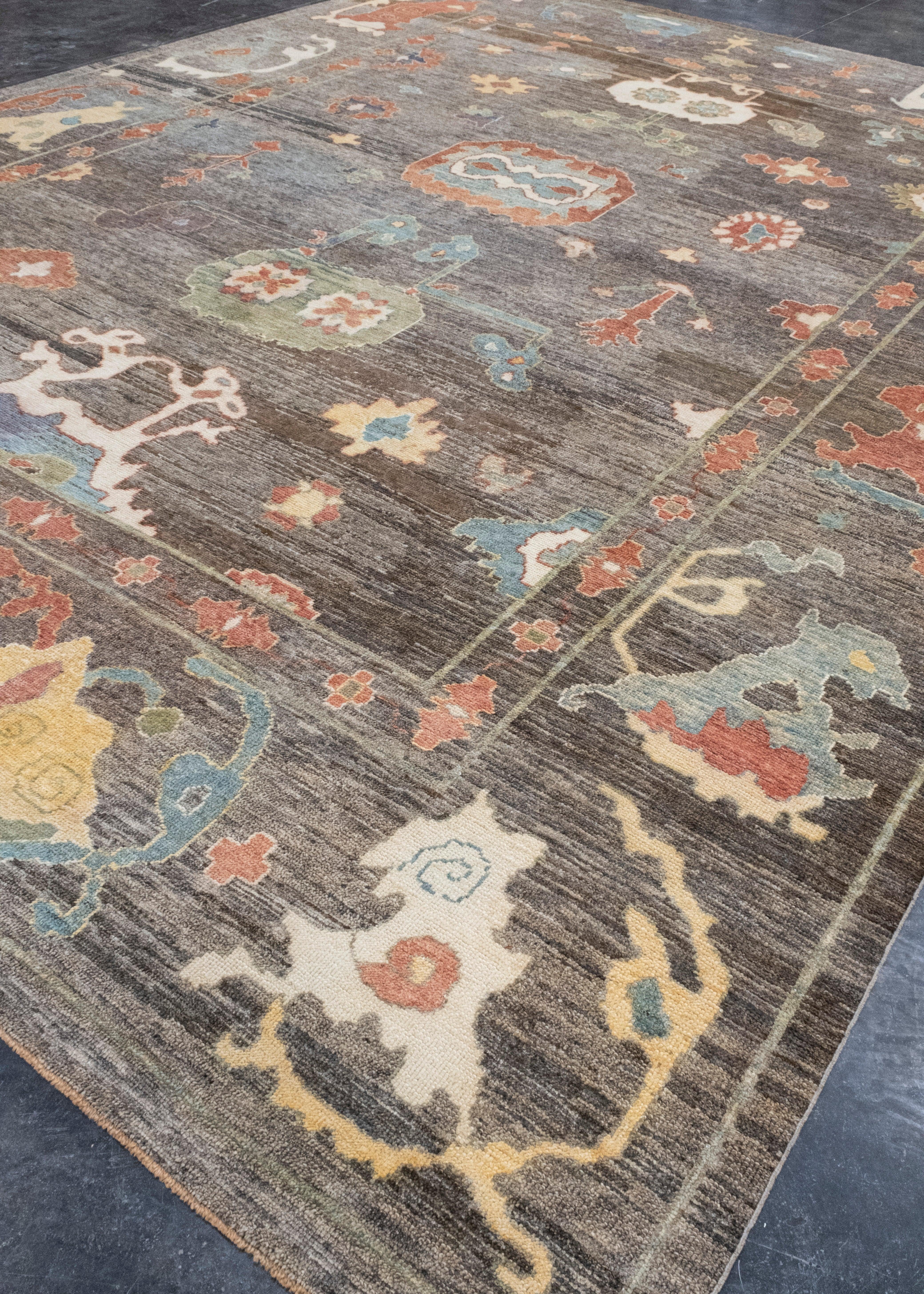 Turc Tapis turc Oushak 12'4