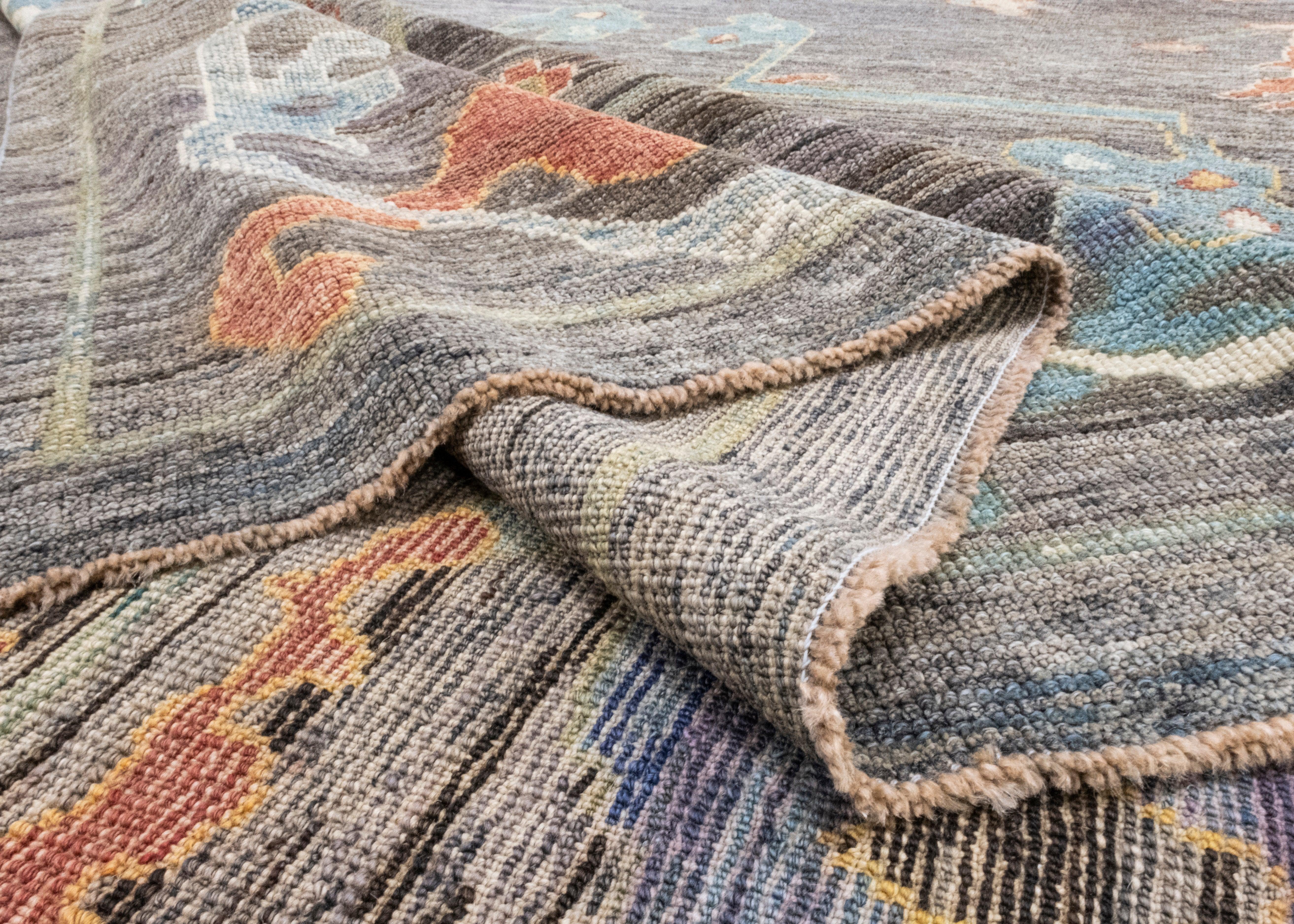 Tapis turc Oushak 12'4