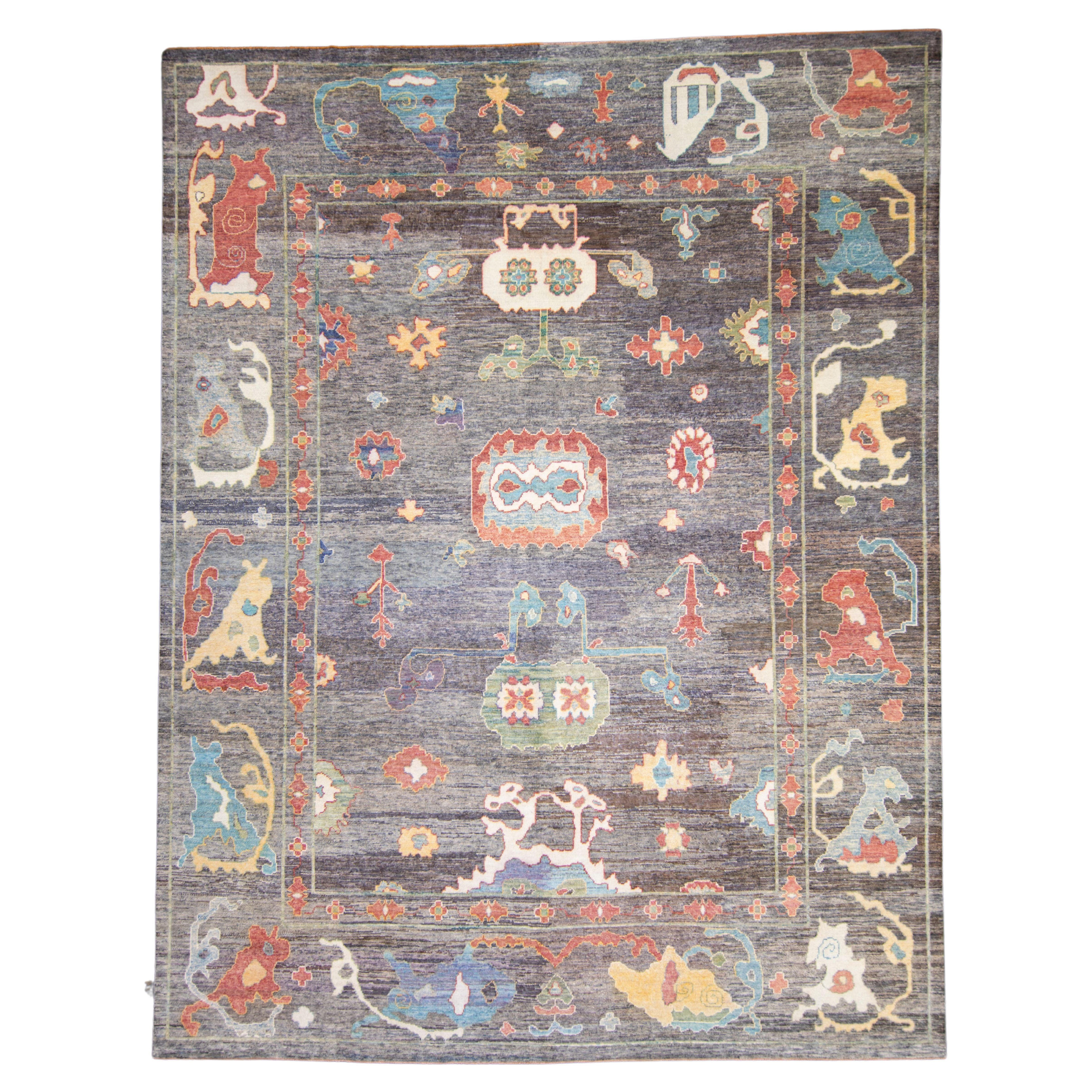 Tapis turc Oushak 12'4" x 16' n°17100