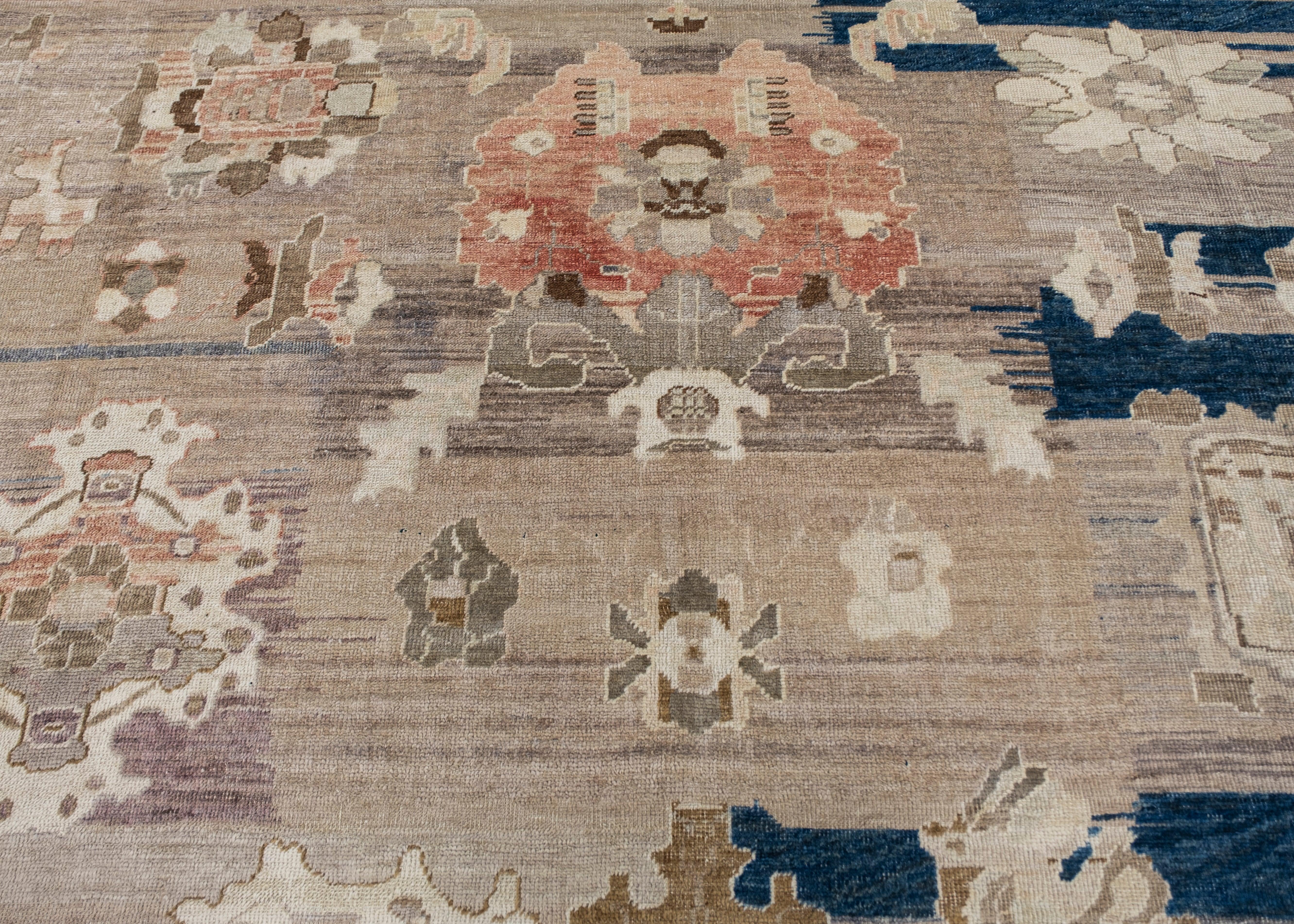 Turkish Old Wool Oushak Rug 15'2