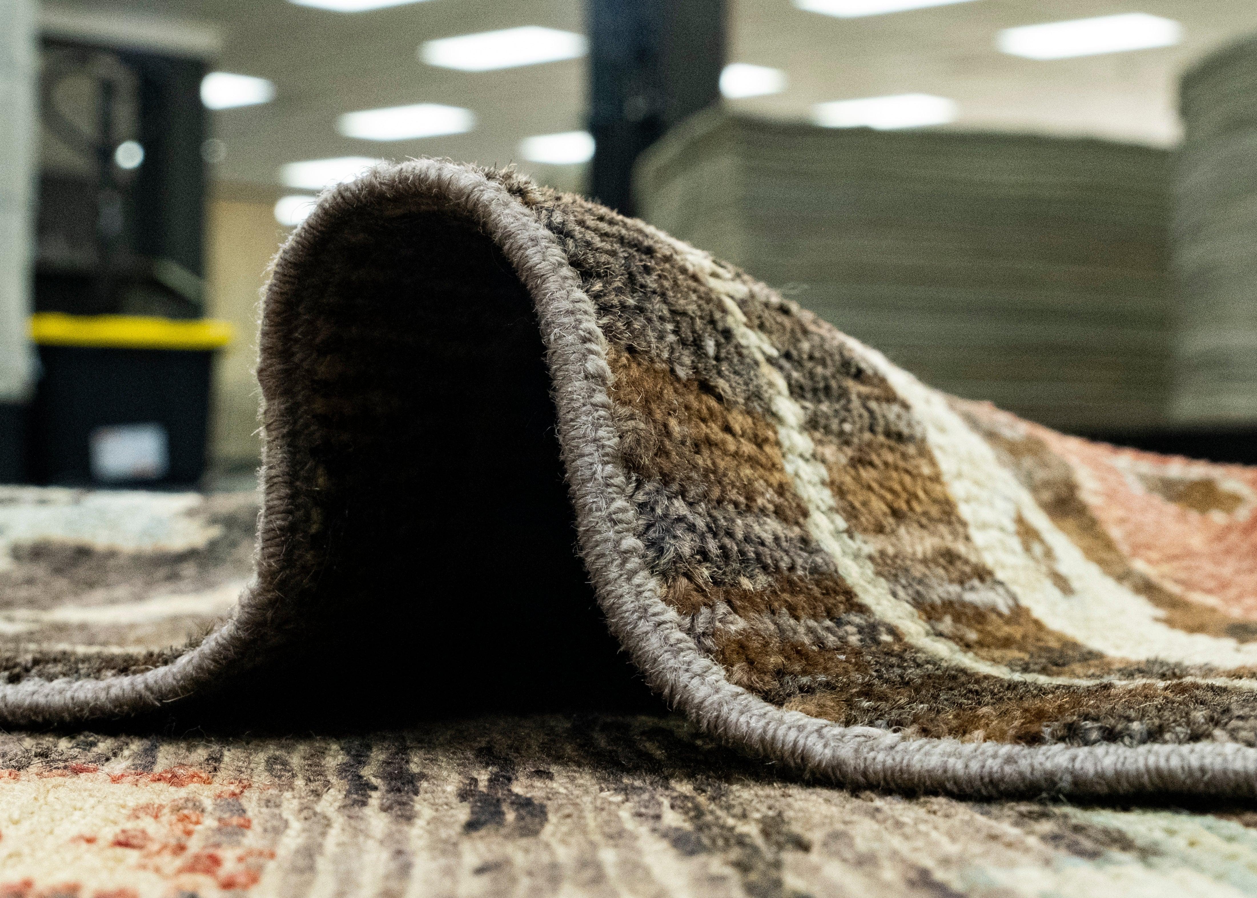 Tapis Oushak en laine ancienne de Turquie 7'11