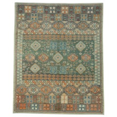 Türkische alte Wolle Oushak Teppich 8'2" x 10'1" #17095
