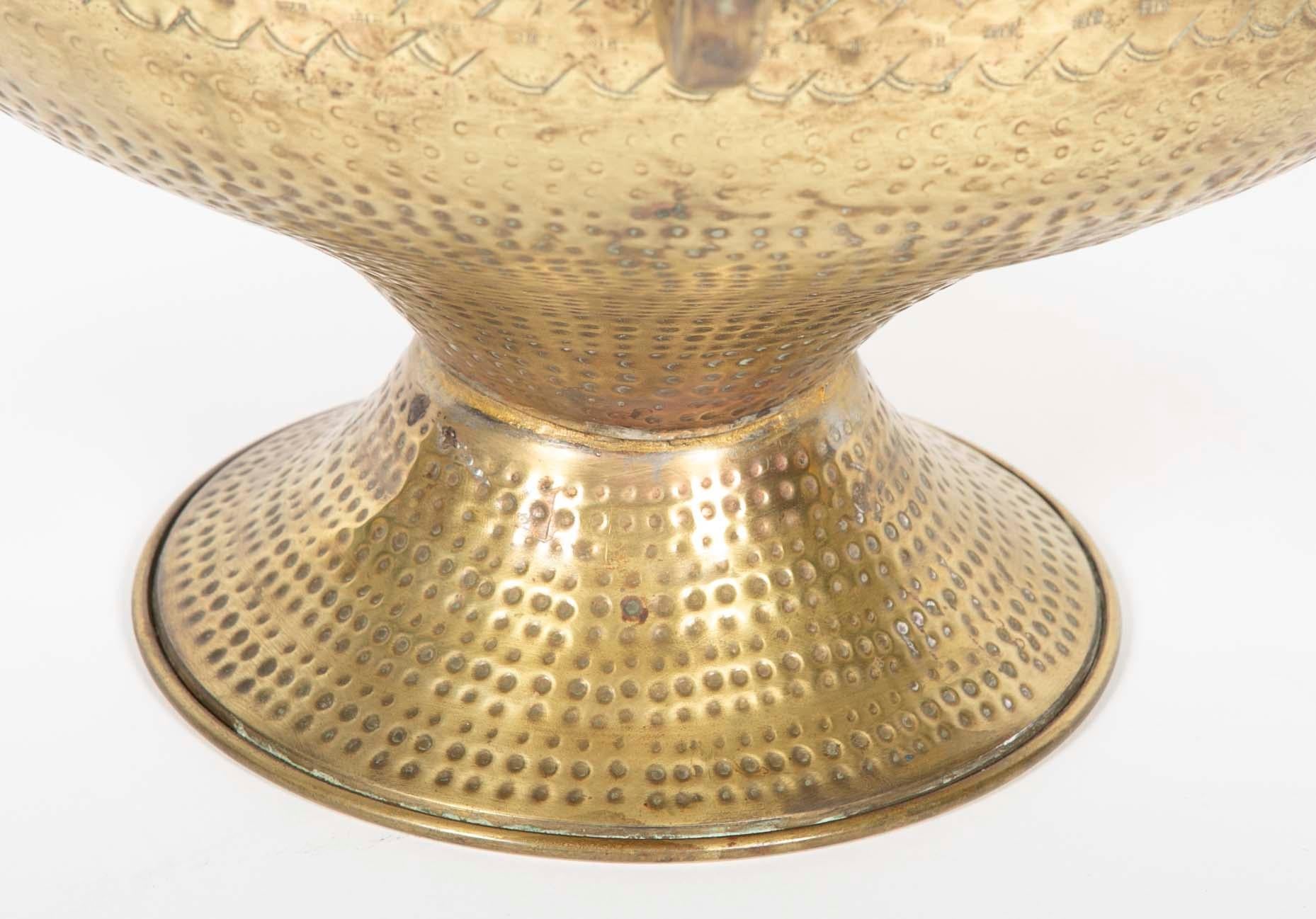 Turkish Ottoman Brass Ewer, Large Scale 1