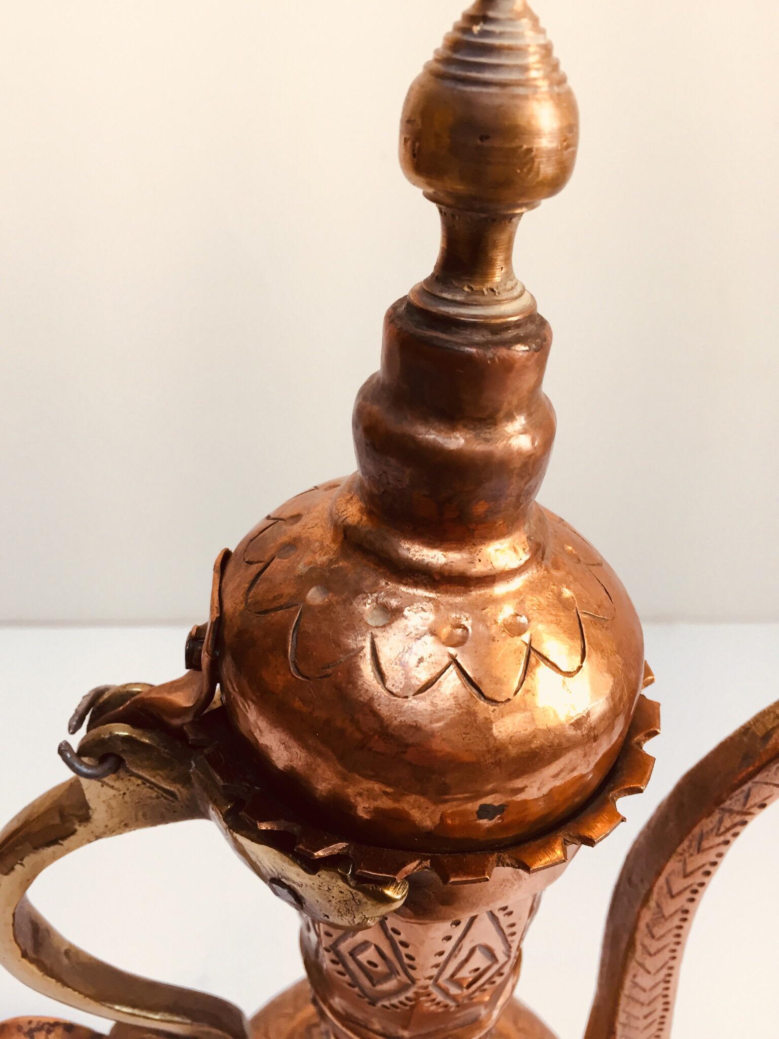Turkish Ottoman Copper Ewer 2