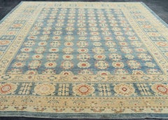 Türkischer Oushak-Teppich im Antik-Look, 3,43 m x 4,47 m, Nr. 21309