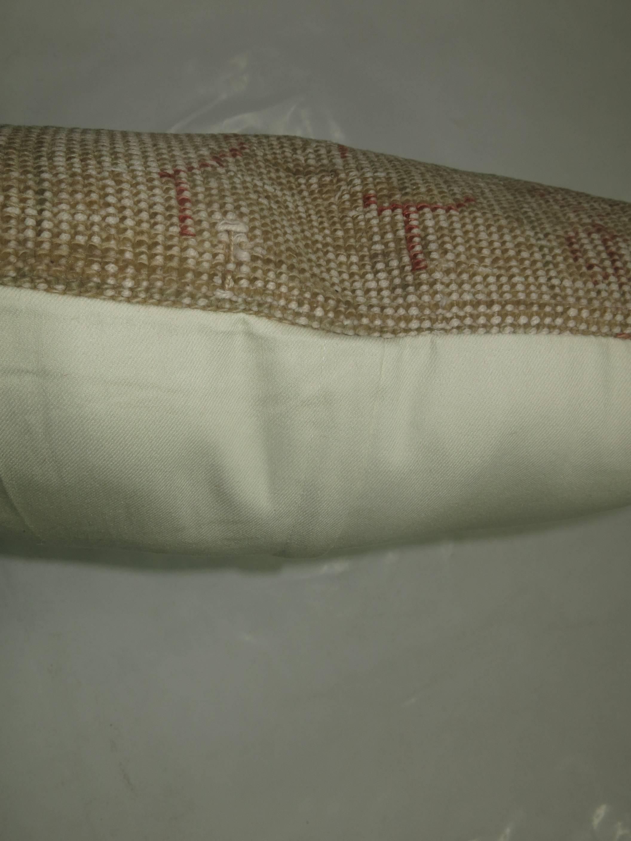 Pillow made from a 20th-century Turkish Oushak rug.

14'' x 24''