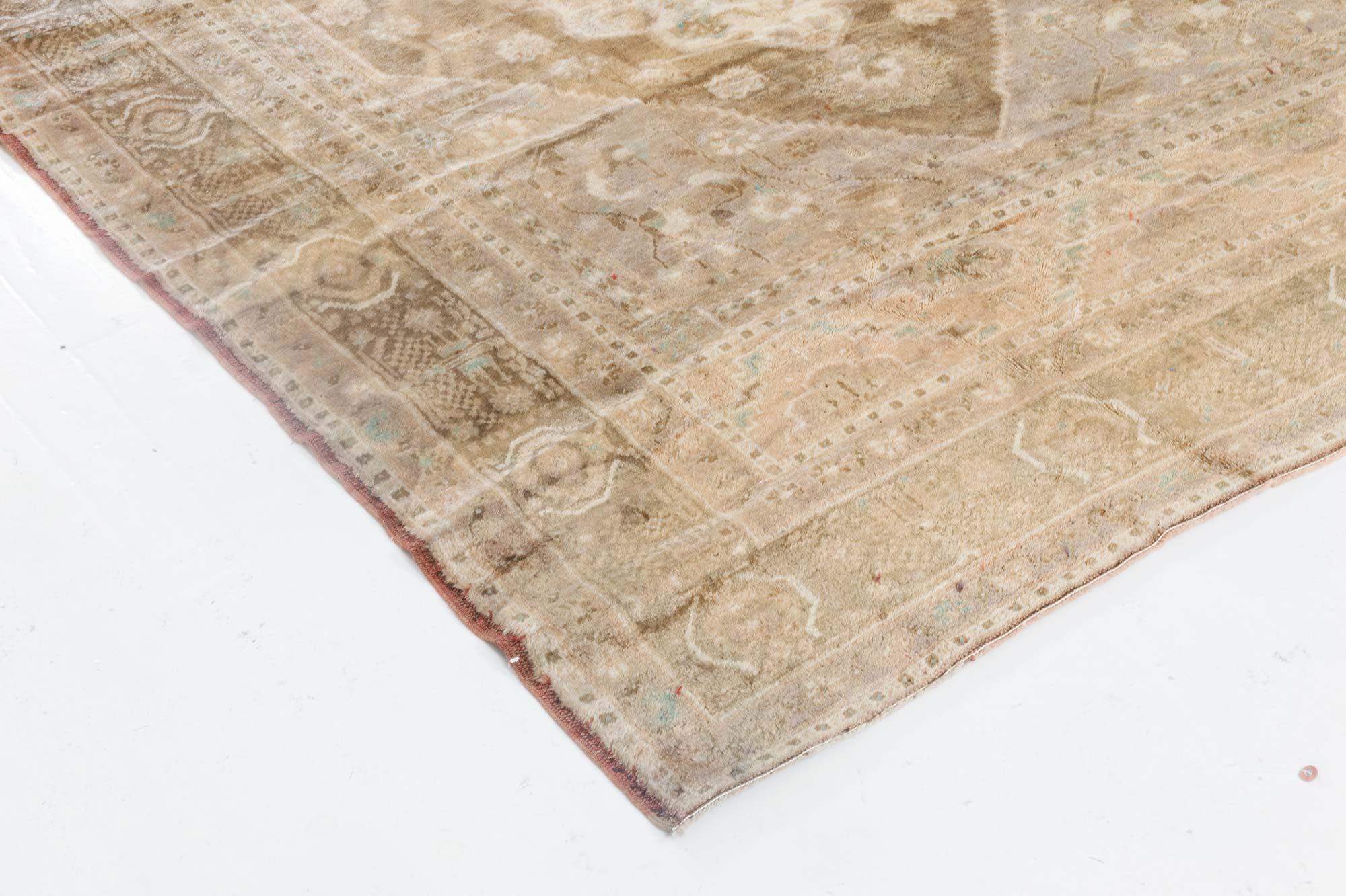 Doris Leslie Blau Vintage Turkish Oushak Rug For Sale 2