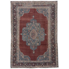 Antique Turkish Oushak Carpet, circa 1910s