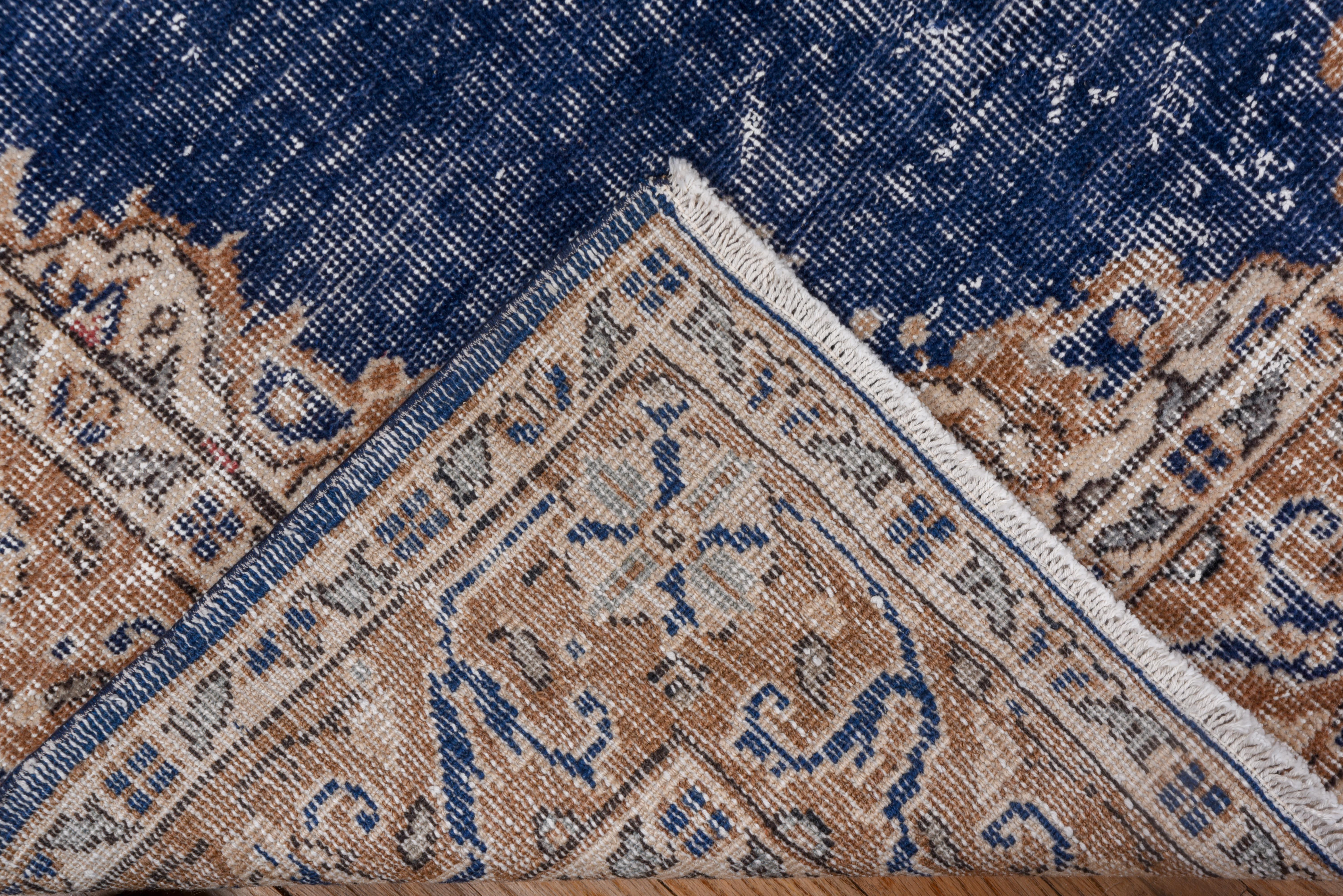 Medallón Central Turco Oushak Níquel Bronceado y Azul Real en Bueno estado para la venta en New York, NY