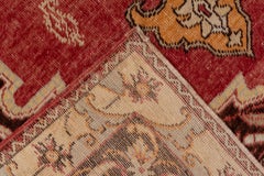Turkish Oushak in Ivory and Red