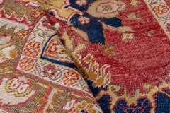 Turkish Oushak in Summer Pastels with Central Sun Medallion