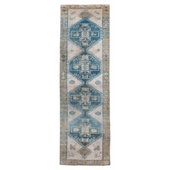 Turkish Oushak in Teal Shades with Beige Border