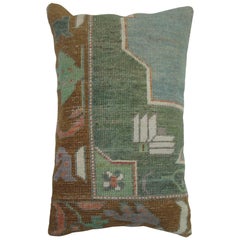 Turkish Oushak Lumbar Rug Pillow