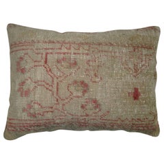 Turkish Oushak Lumbar Rug Pillow