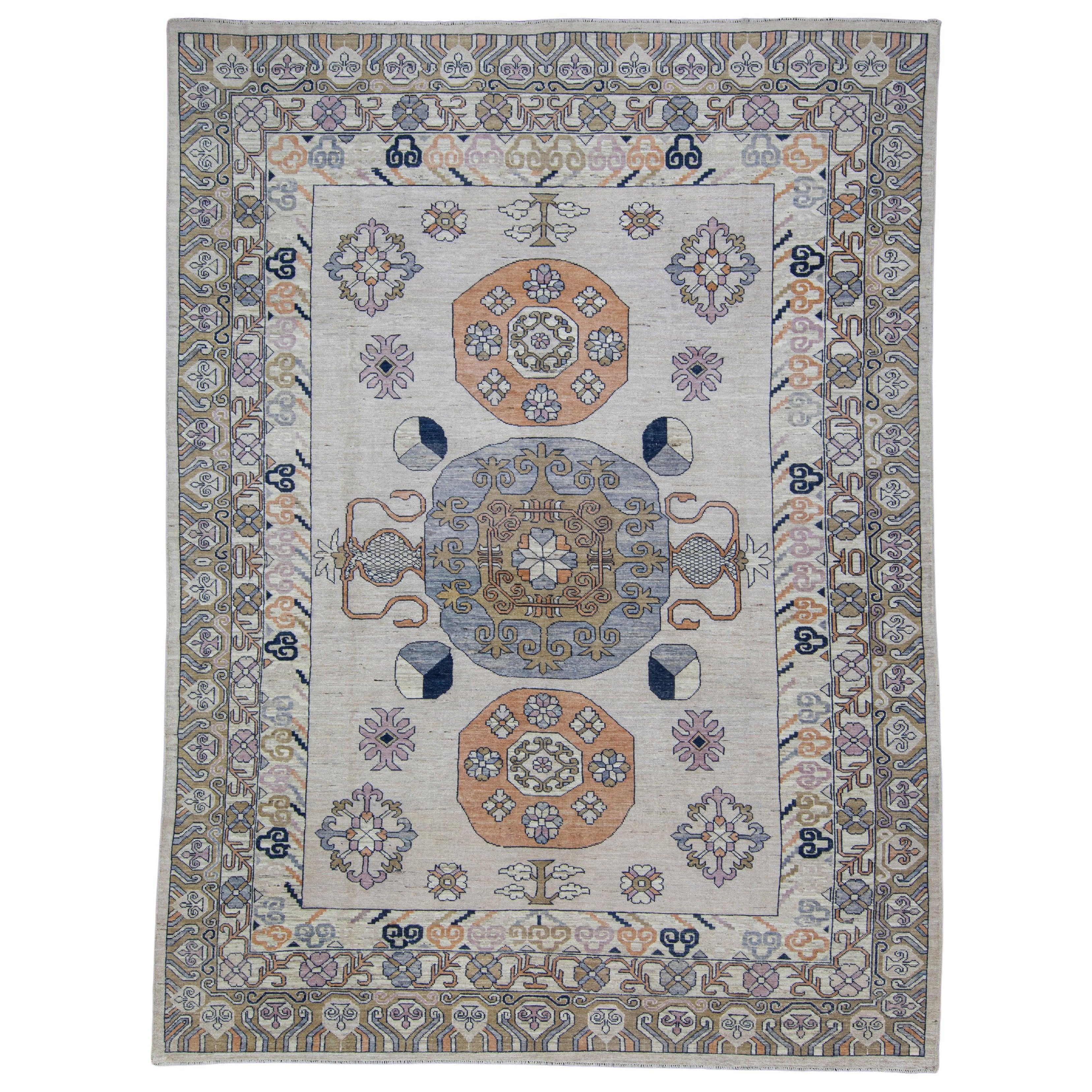 Alfombra turca Oushak 10' x 13'7" #AB-7002 en venta