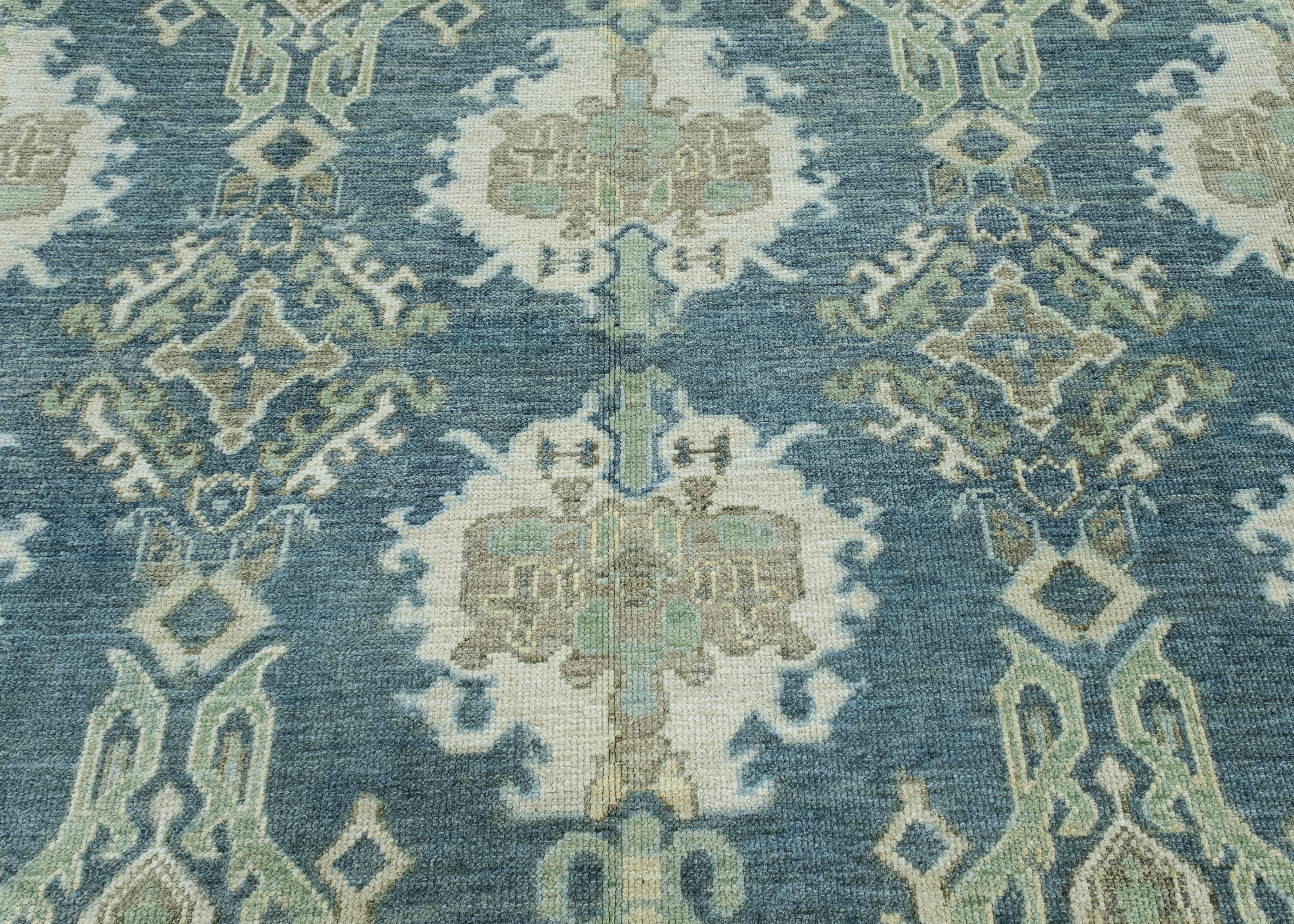 Wool Turkish Oushak Rug 10' x 14' #17404 For Sale
