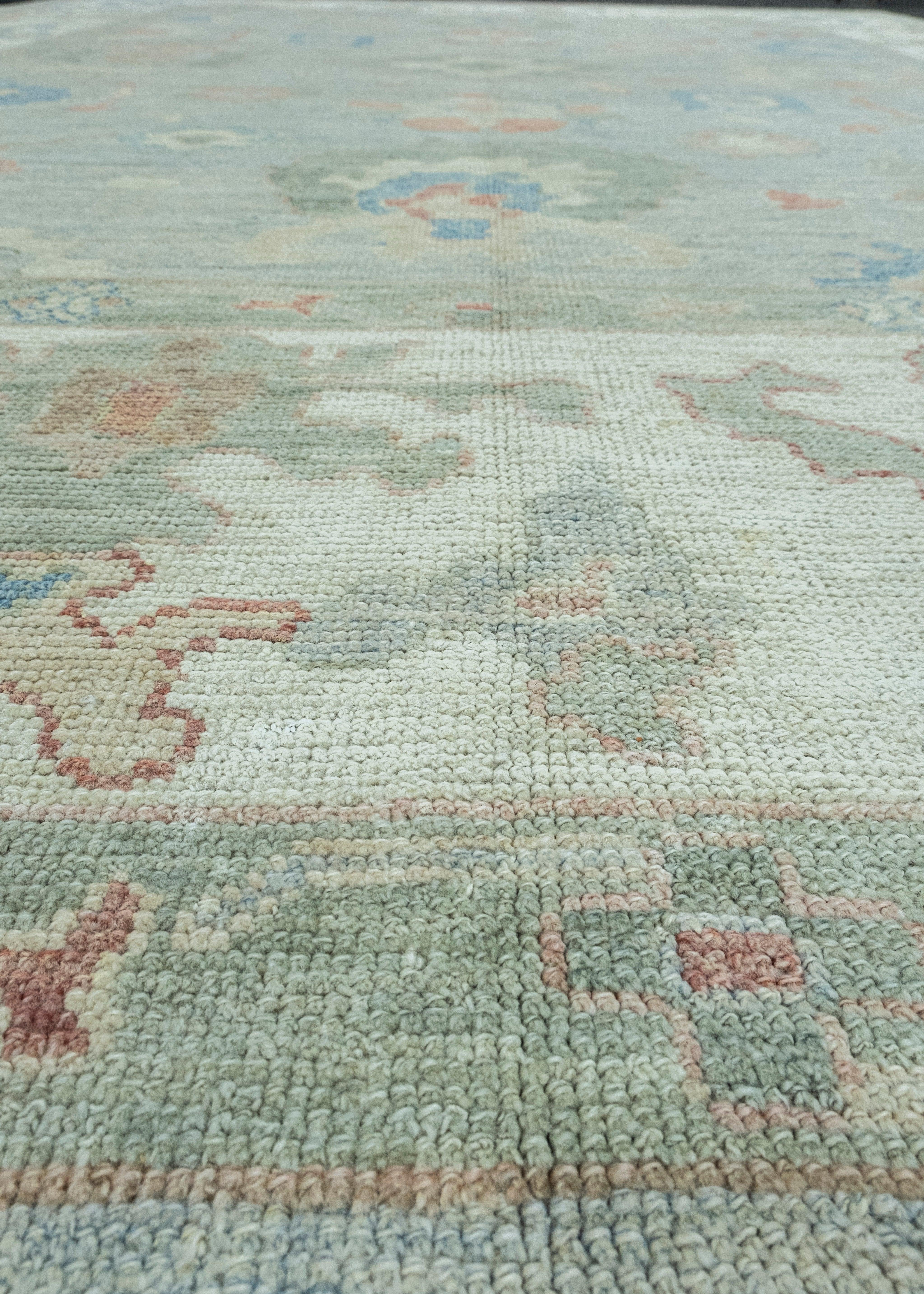 Contemporary Turkish Oushak Rug 10' x 14'2
