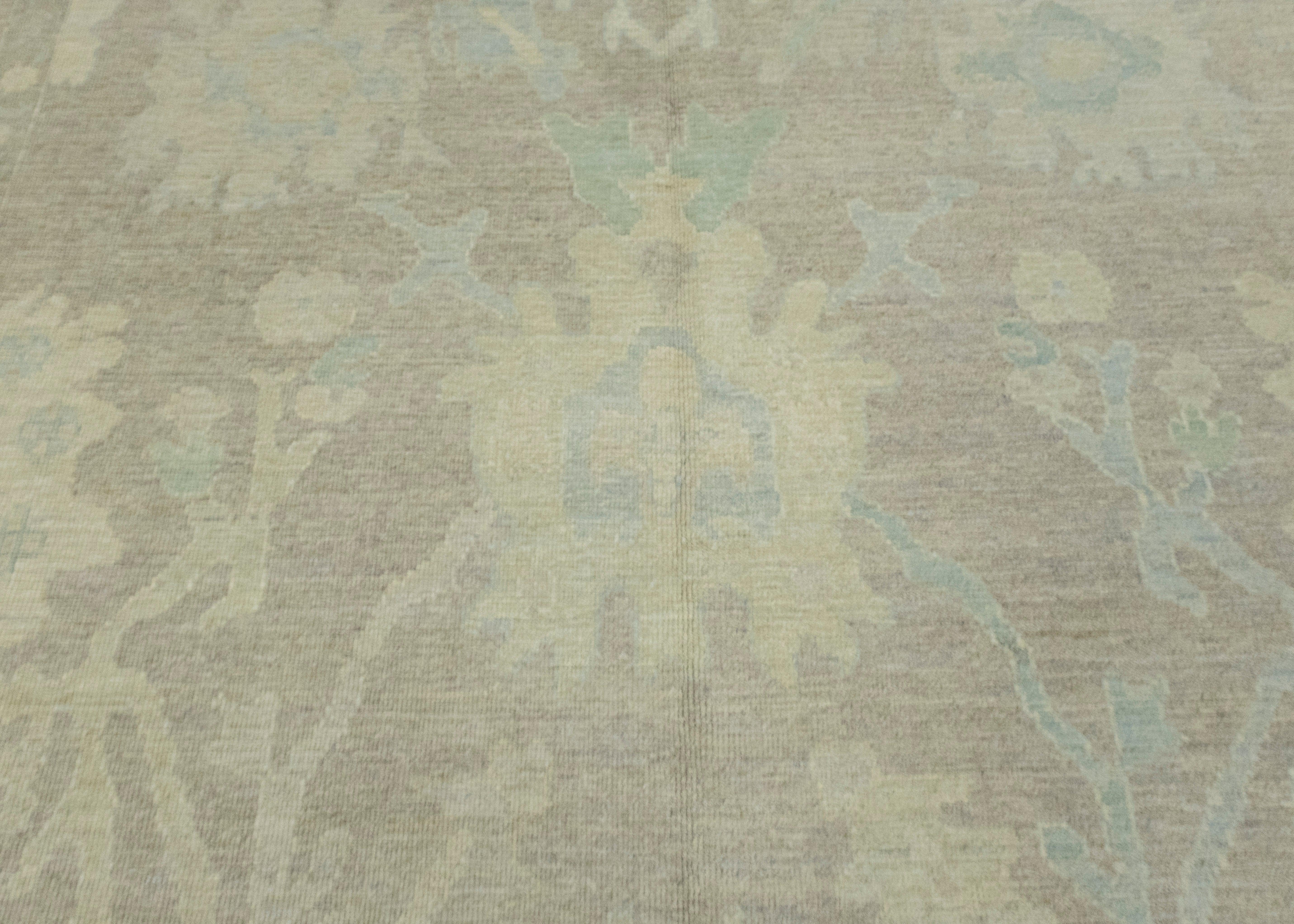 Contemporary Turkish Oushak Rug 10' x 14'3