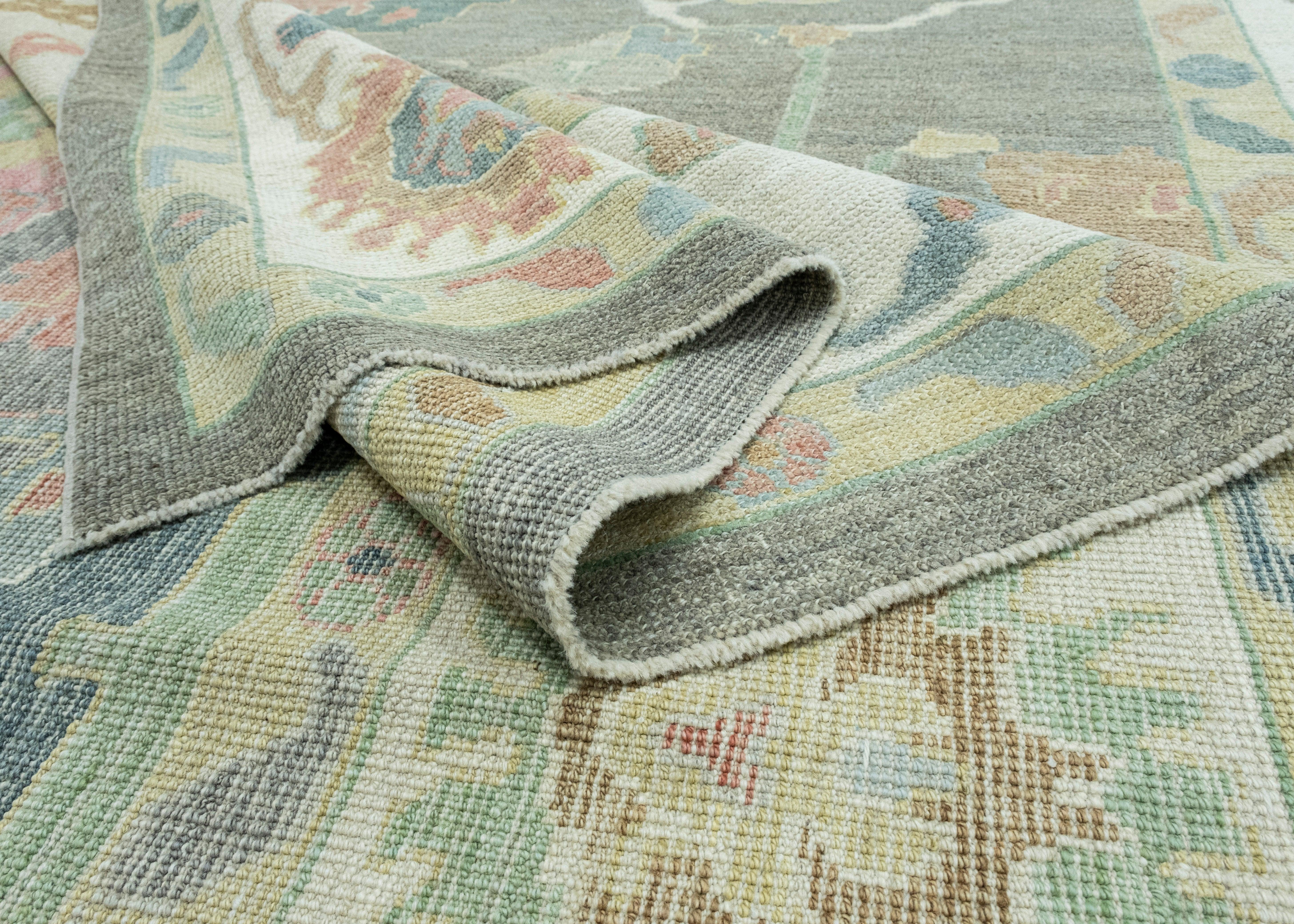Contemporary Turkish Oushak Rug 10' x 14'4