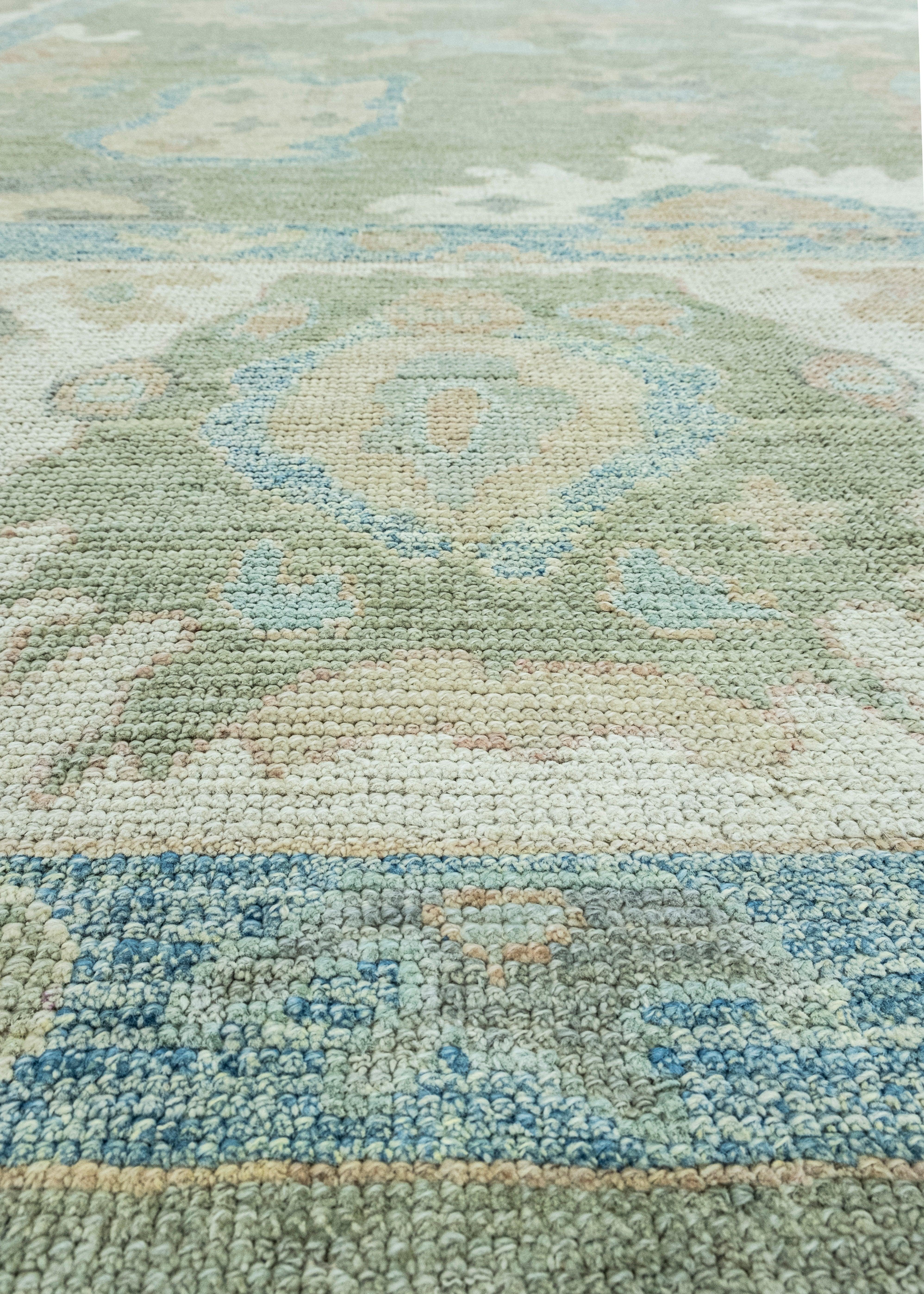 Contemporary Turkish Oushak Rug 10' x 14'4