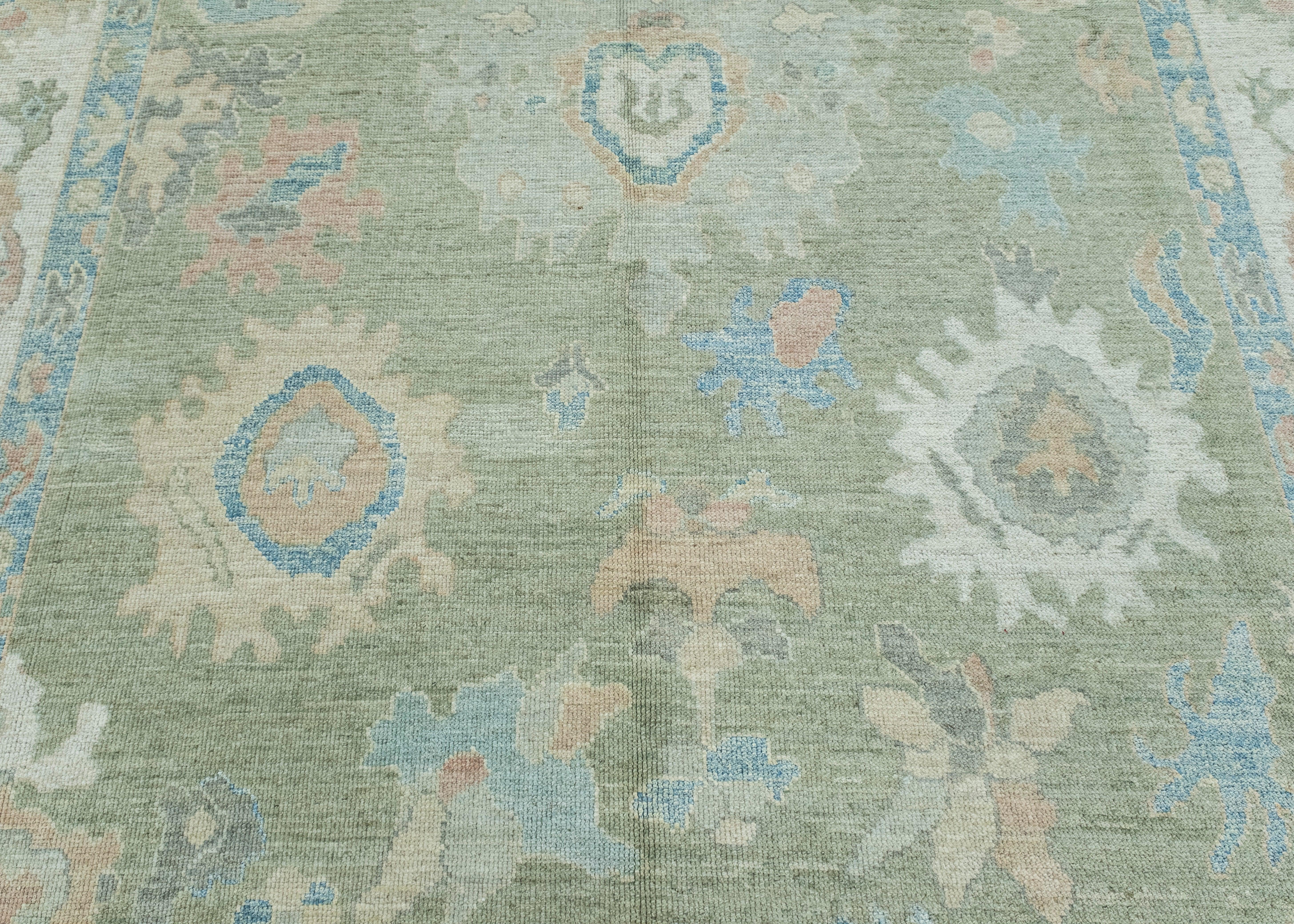 Wool Turkish Oushak Rug 10' x 14'4