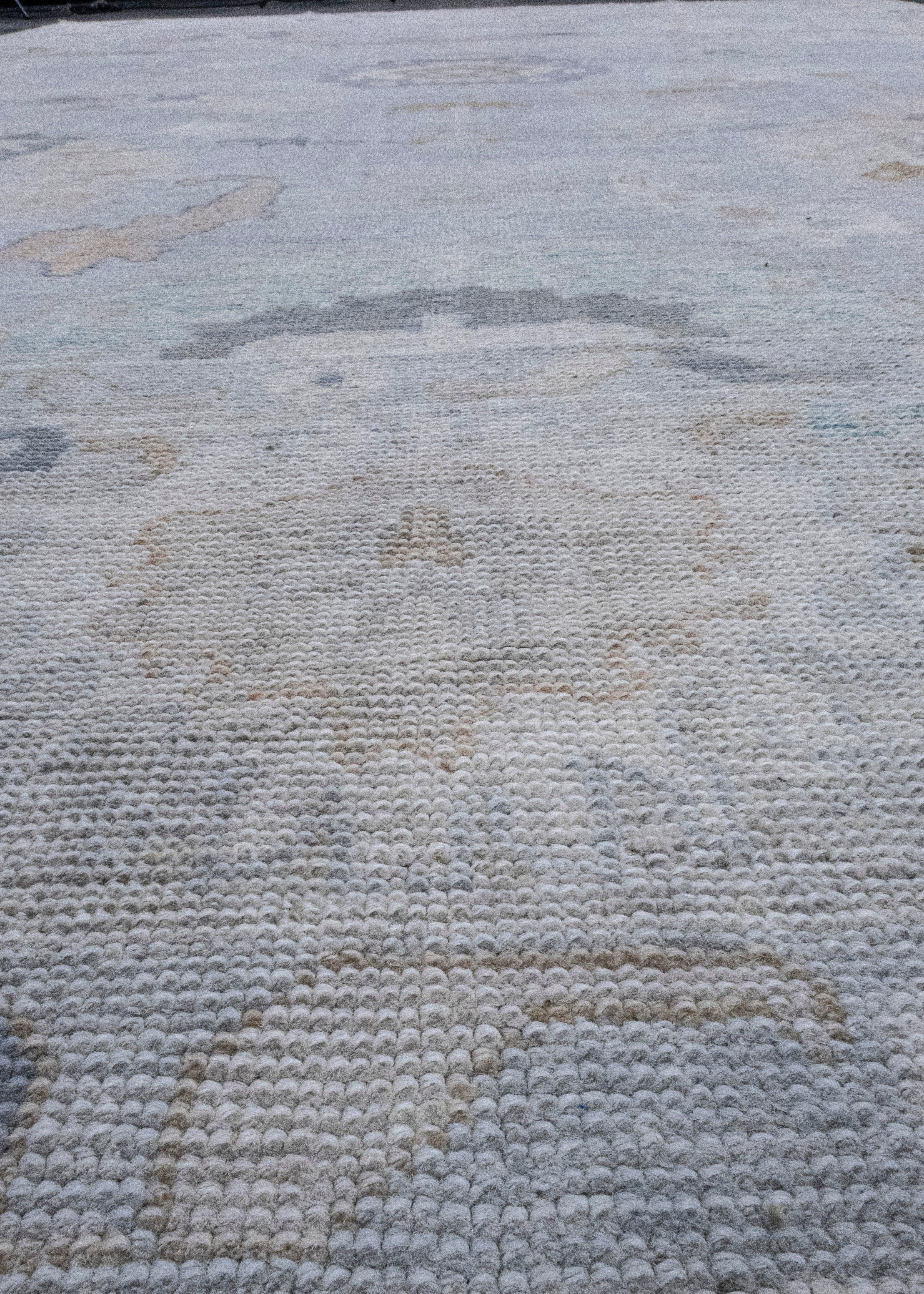 Contemporary Turkish Oushak Rug 10' x 14'5