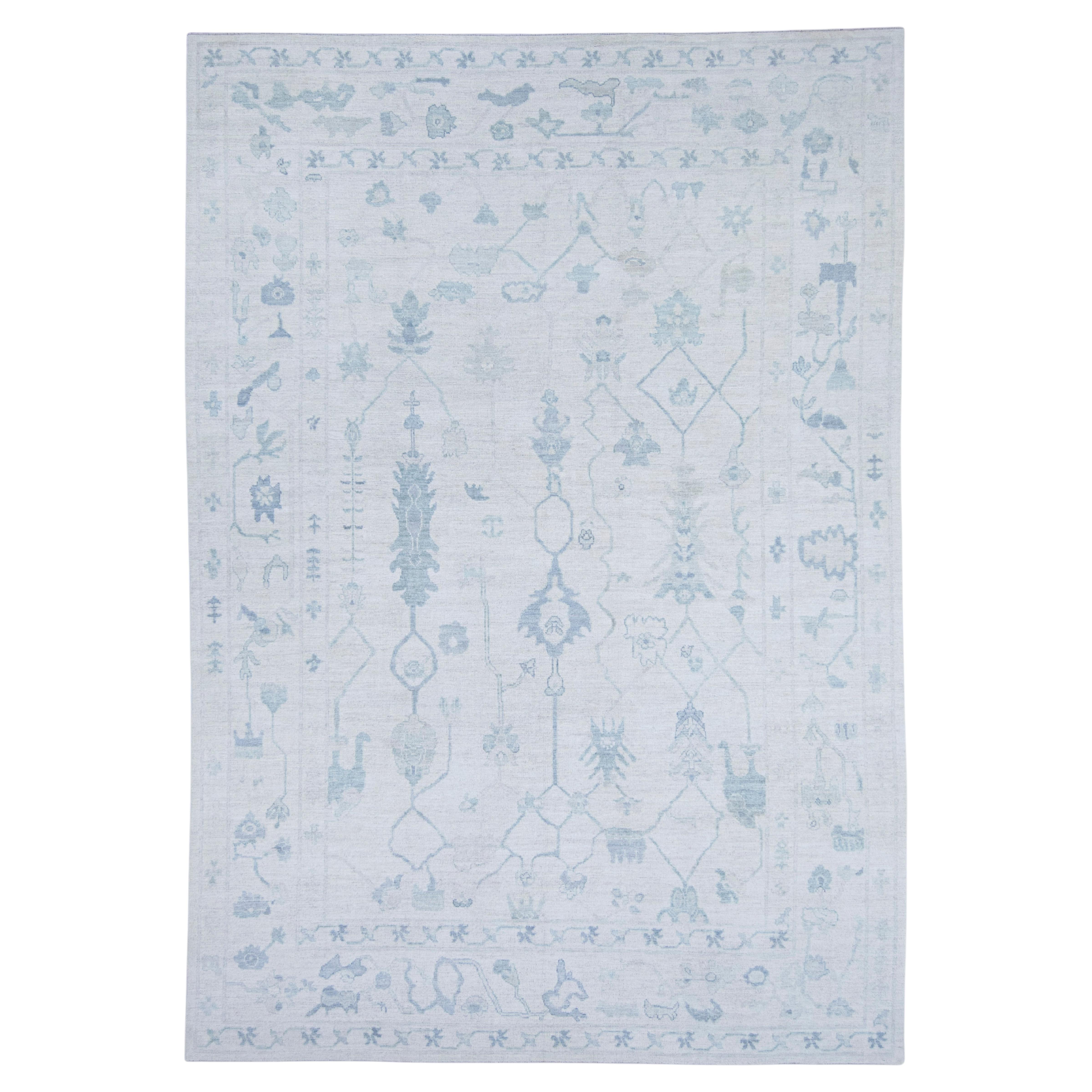 Turkish Oushak Rug 10' x 14'5" #20334 For Sale