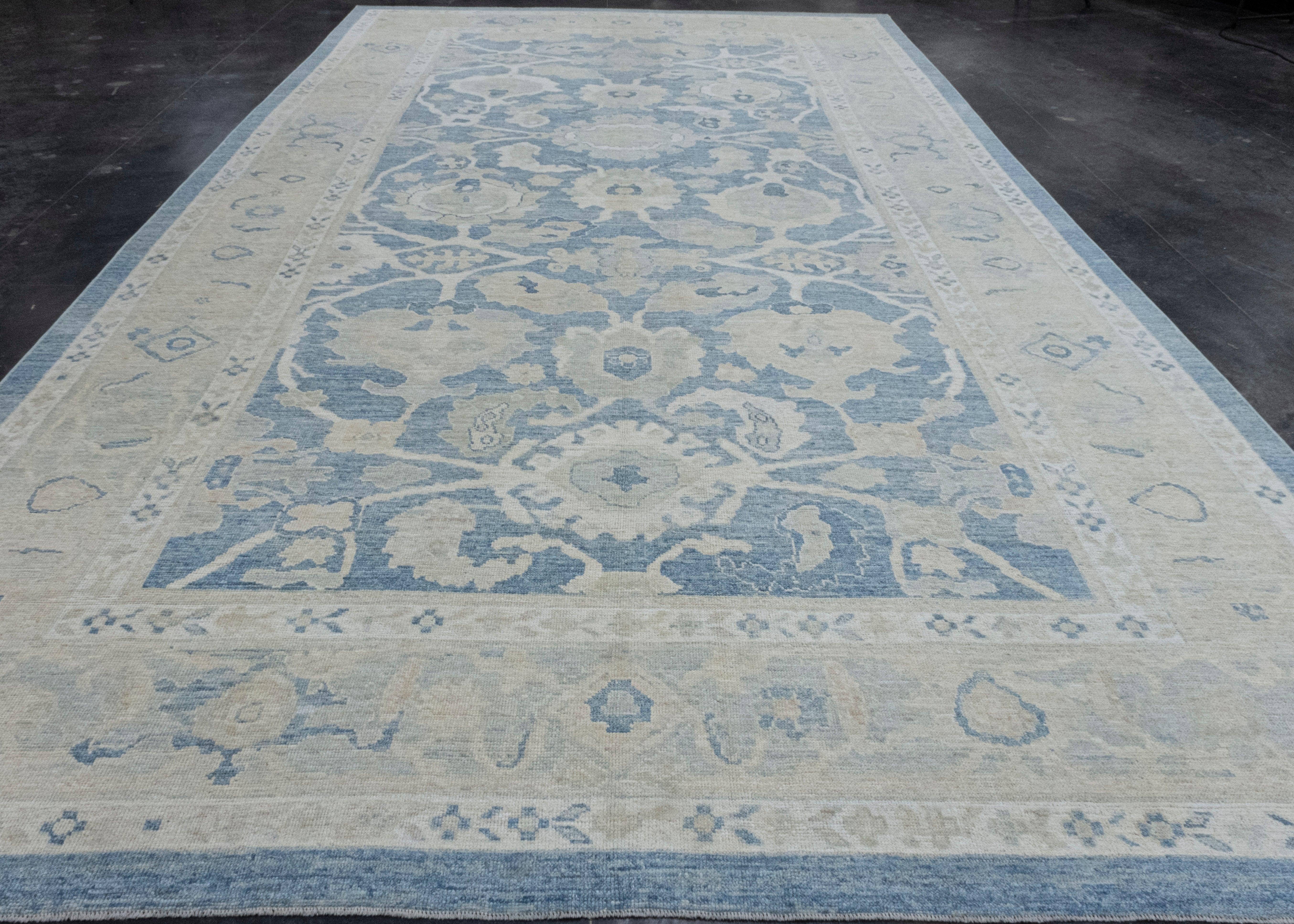 Turkish Oushak Rug 10' x 17'11