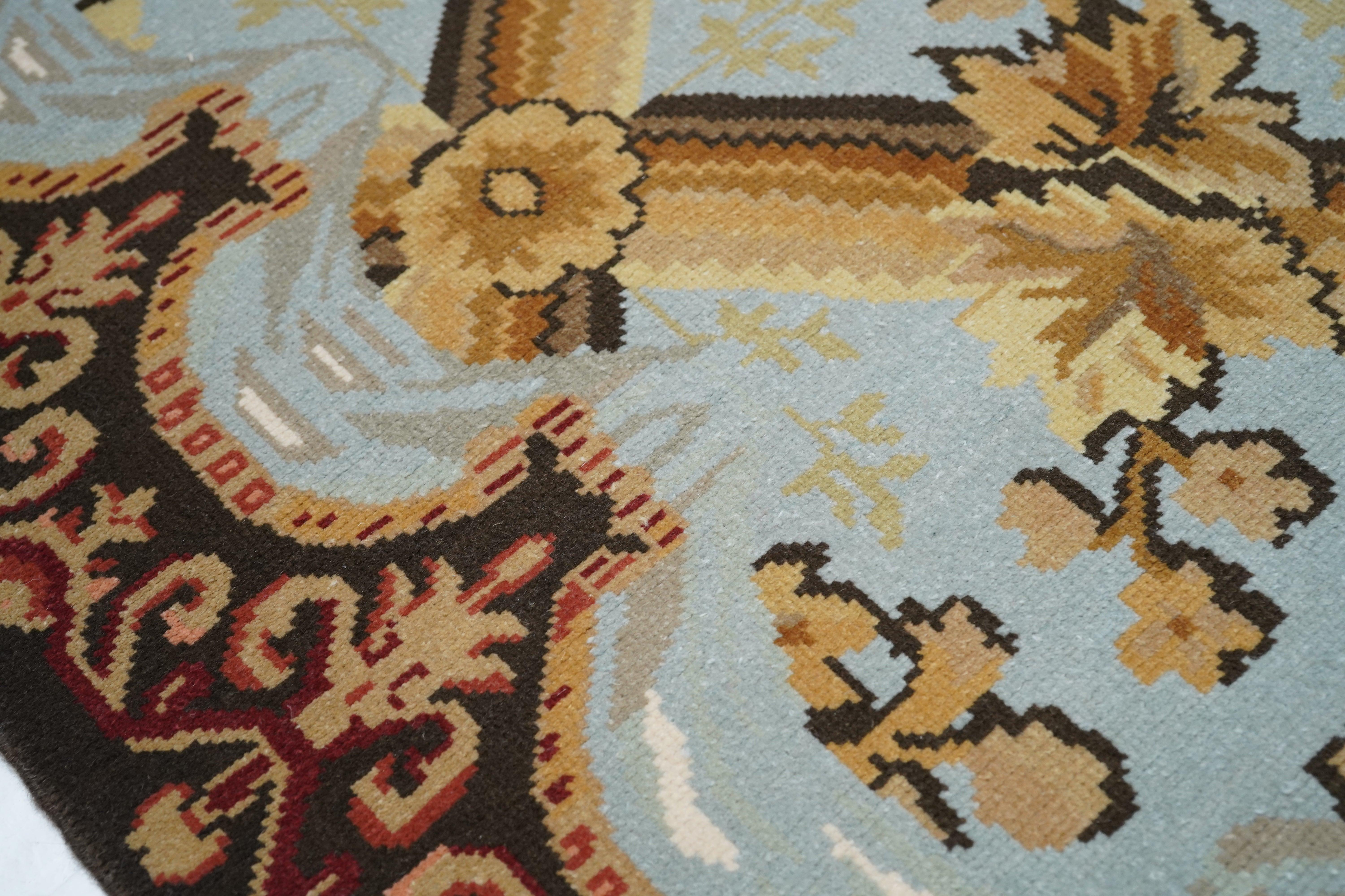 Contemporary Turkish Oushak Rug 10'0