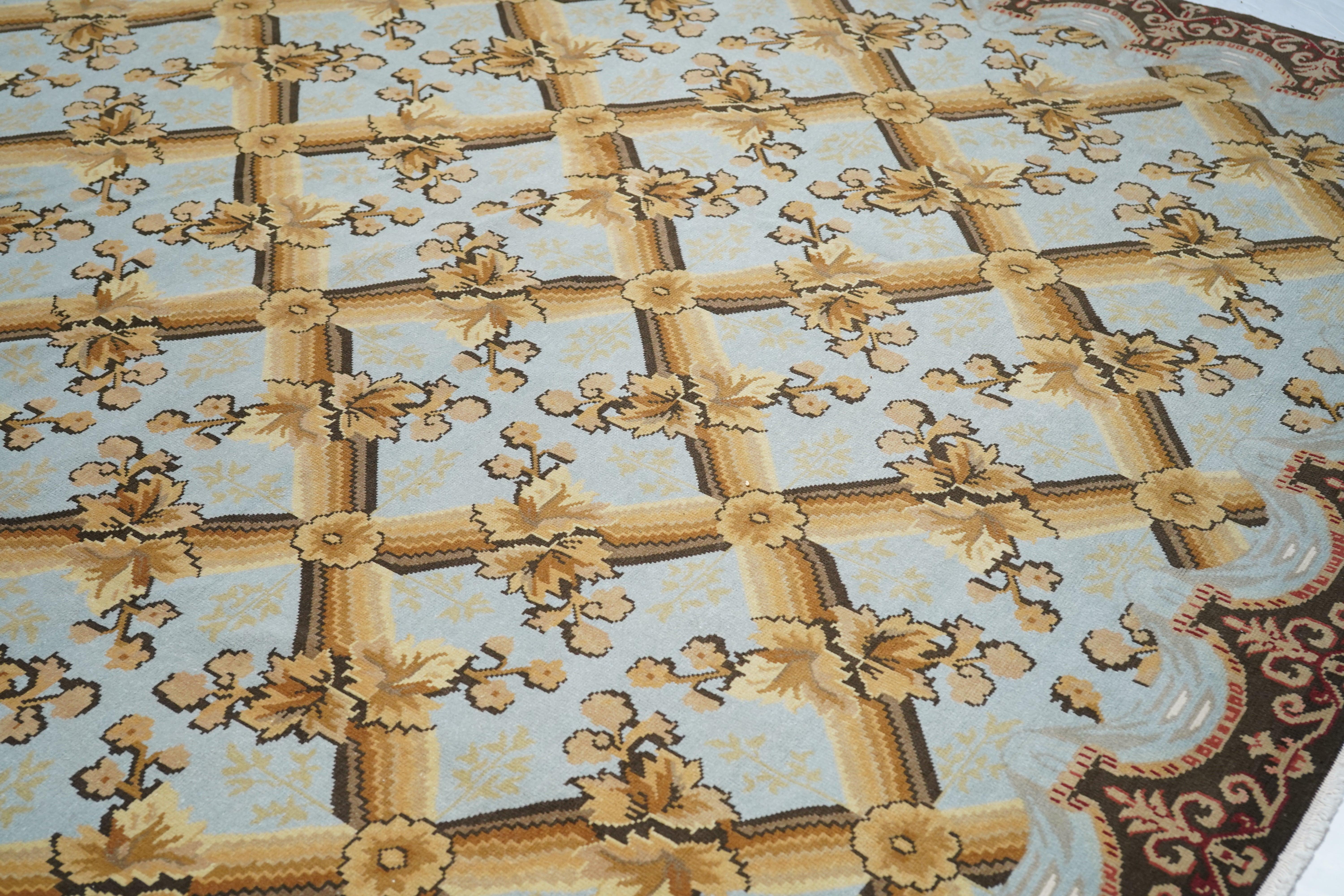 Wool Turkish Oushak Rug 10'0