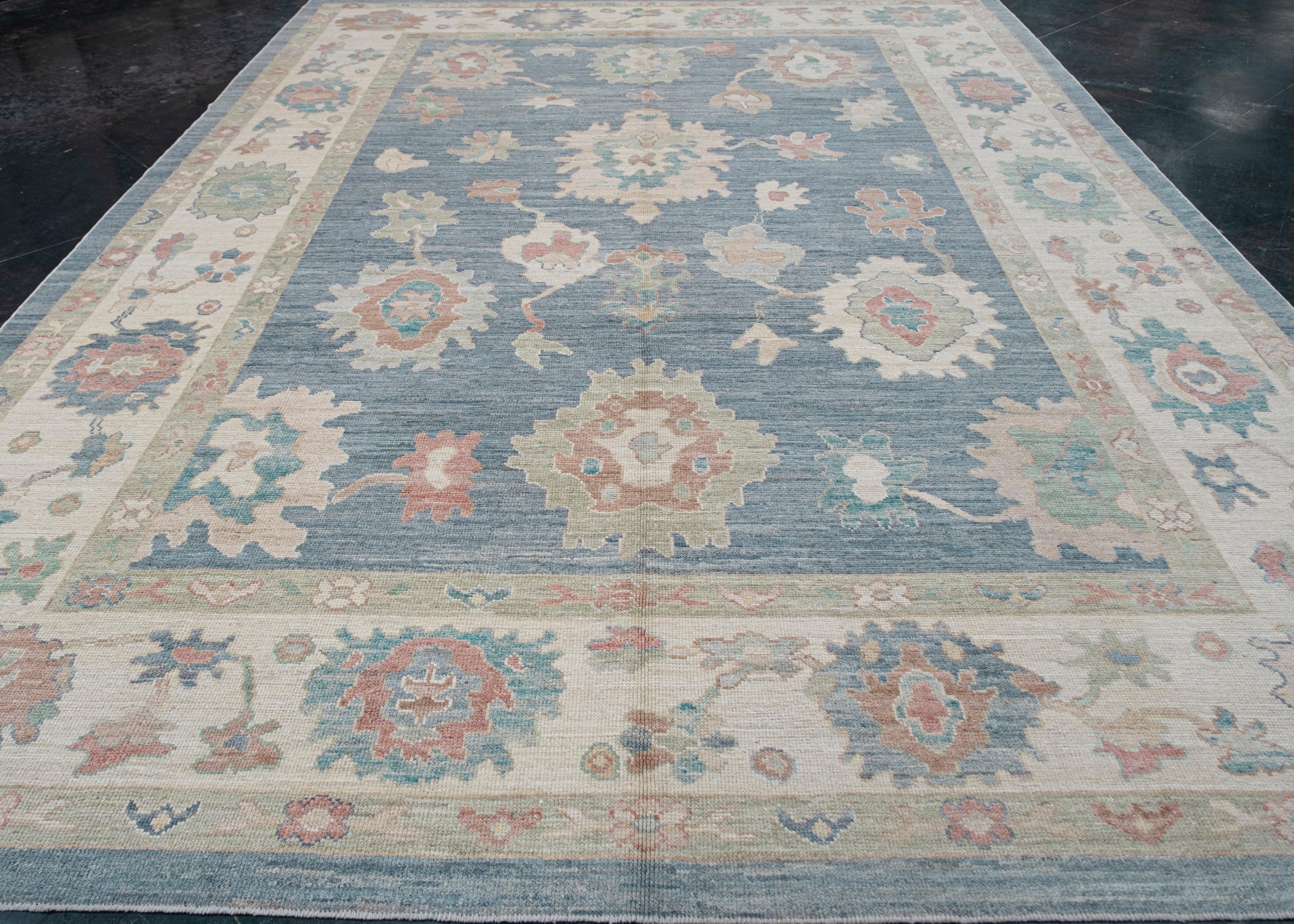 Turkish Oushak Rug 10'1