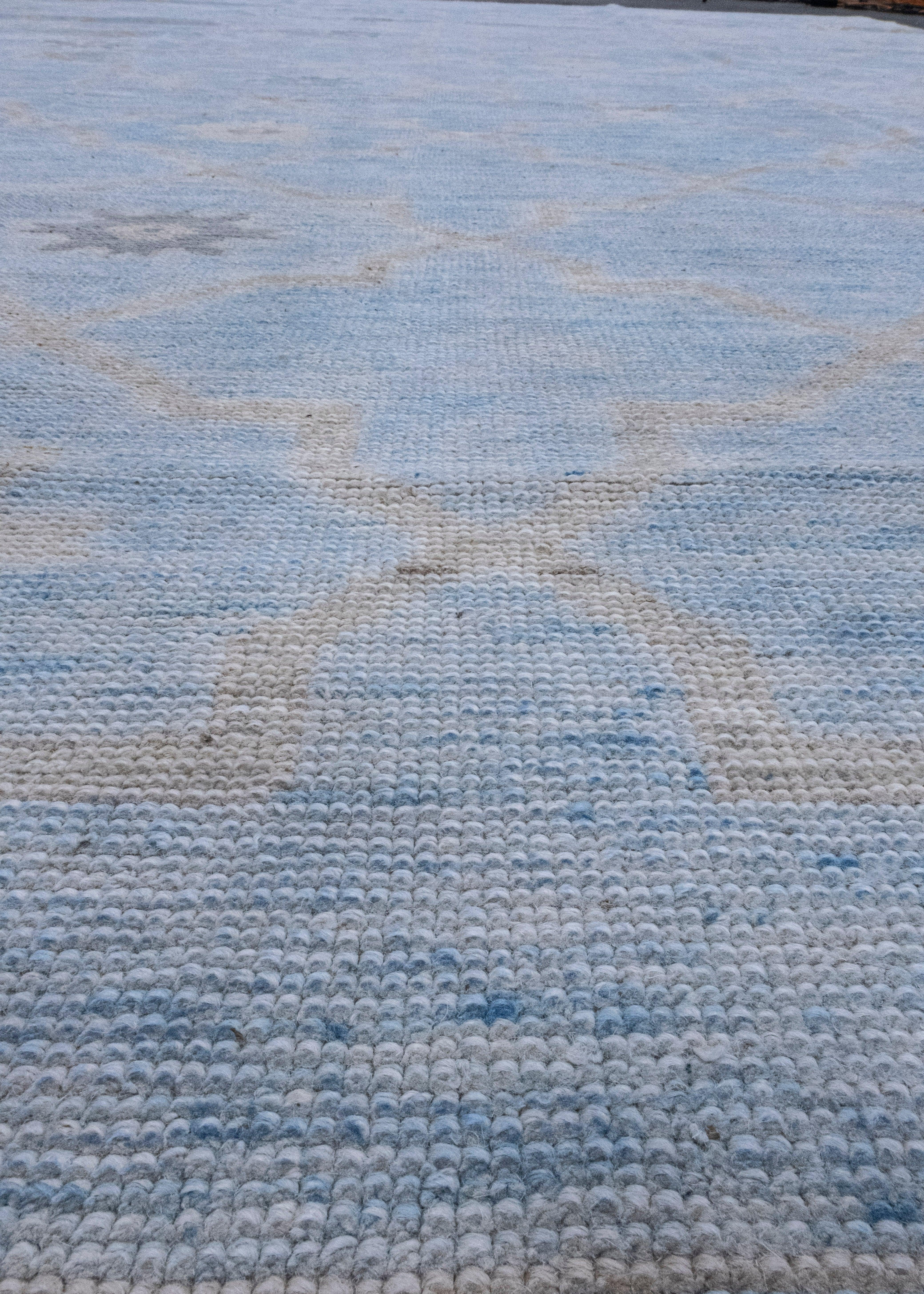 Contemporary Turkish Oushak Rug 10'1