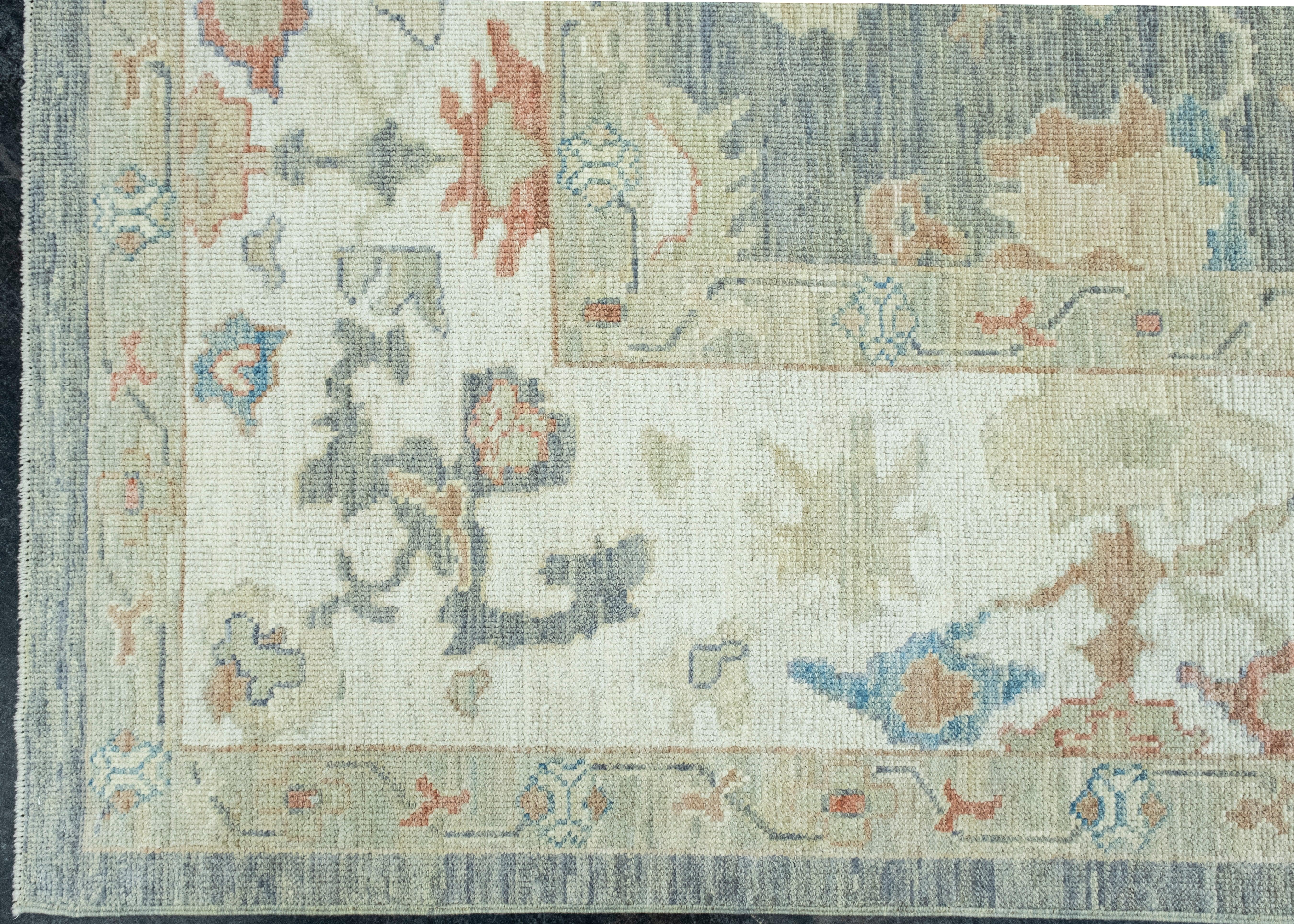 Turkish Oushak Rug 10'1