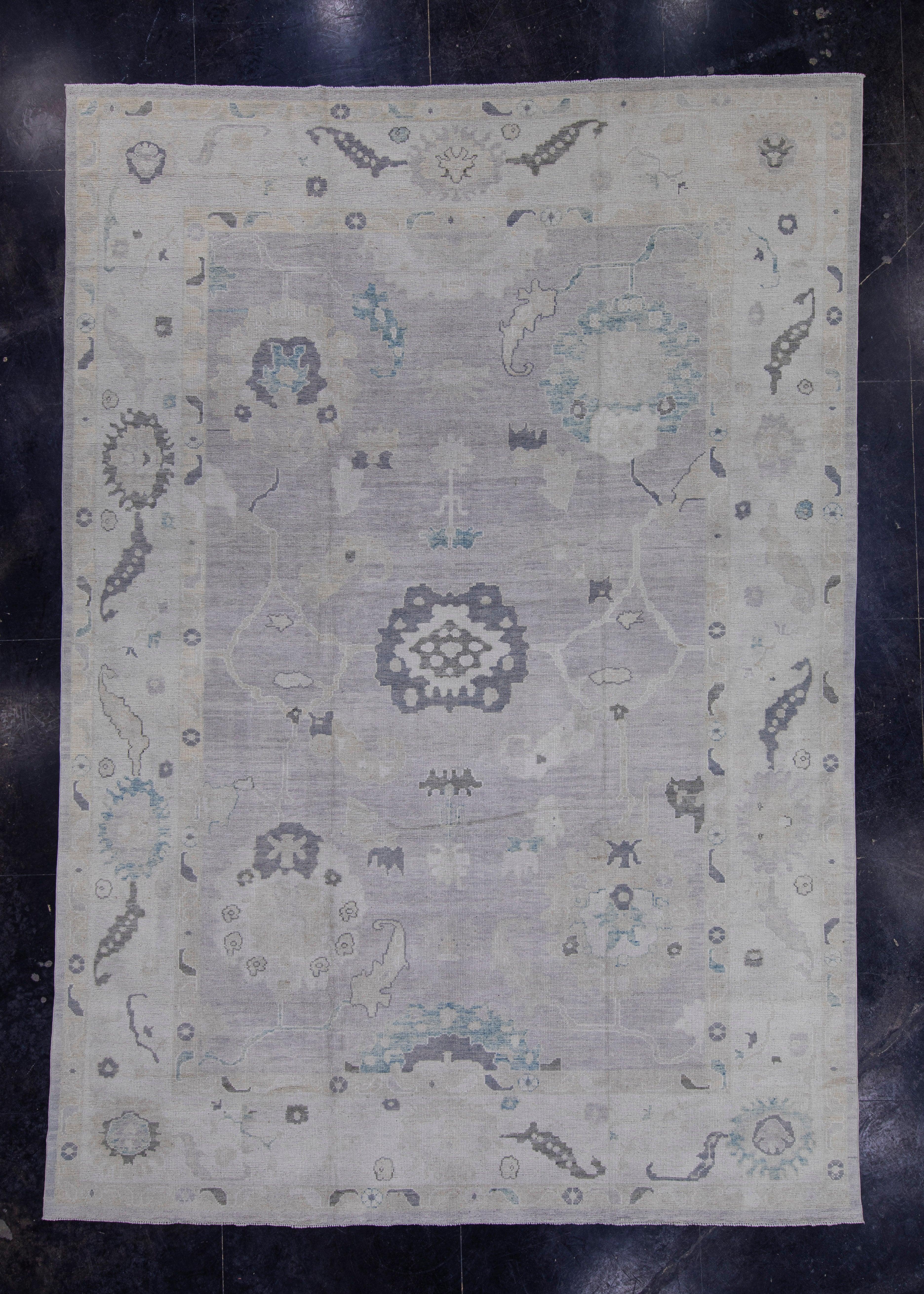 Turkish Oushak Rug 10'1