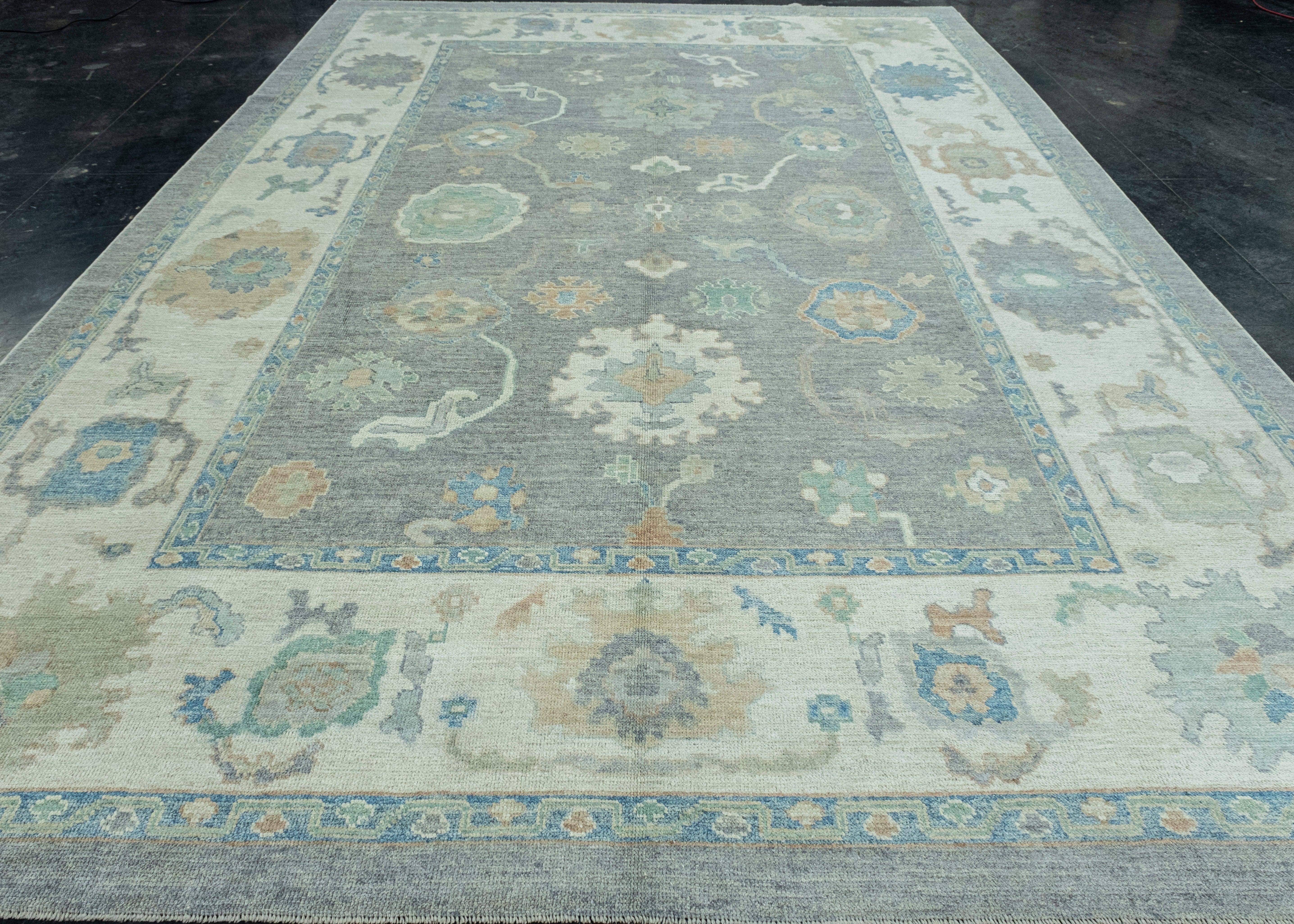 Turkish Oushak Rug 10'1