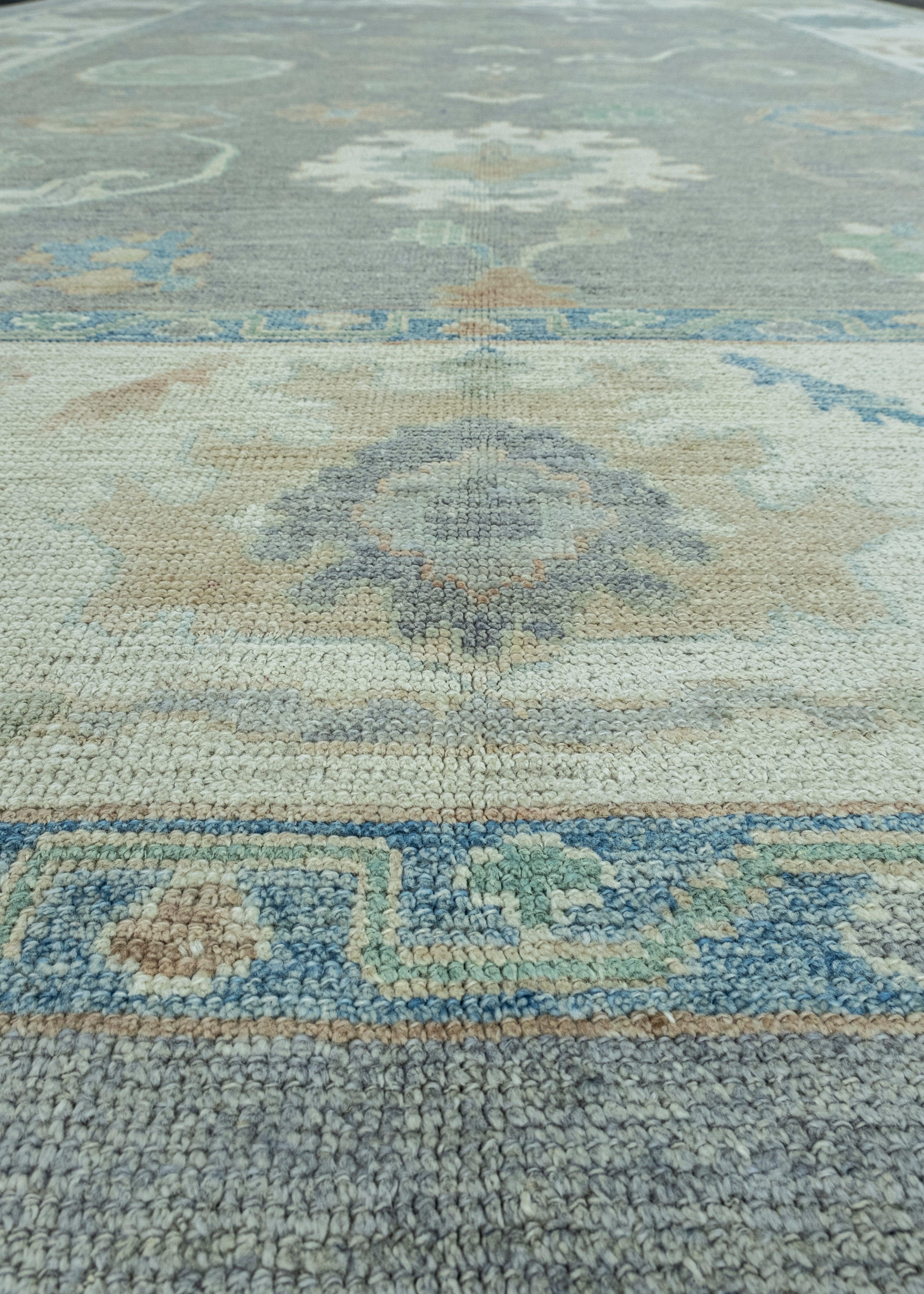 Wool Turkish Oushak Rug 10'1