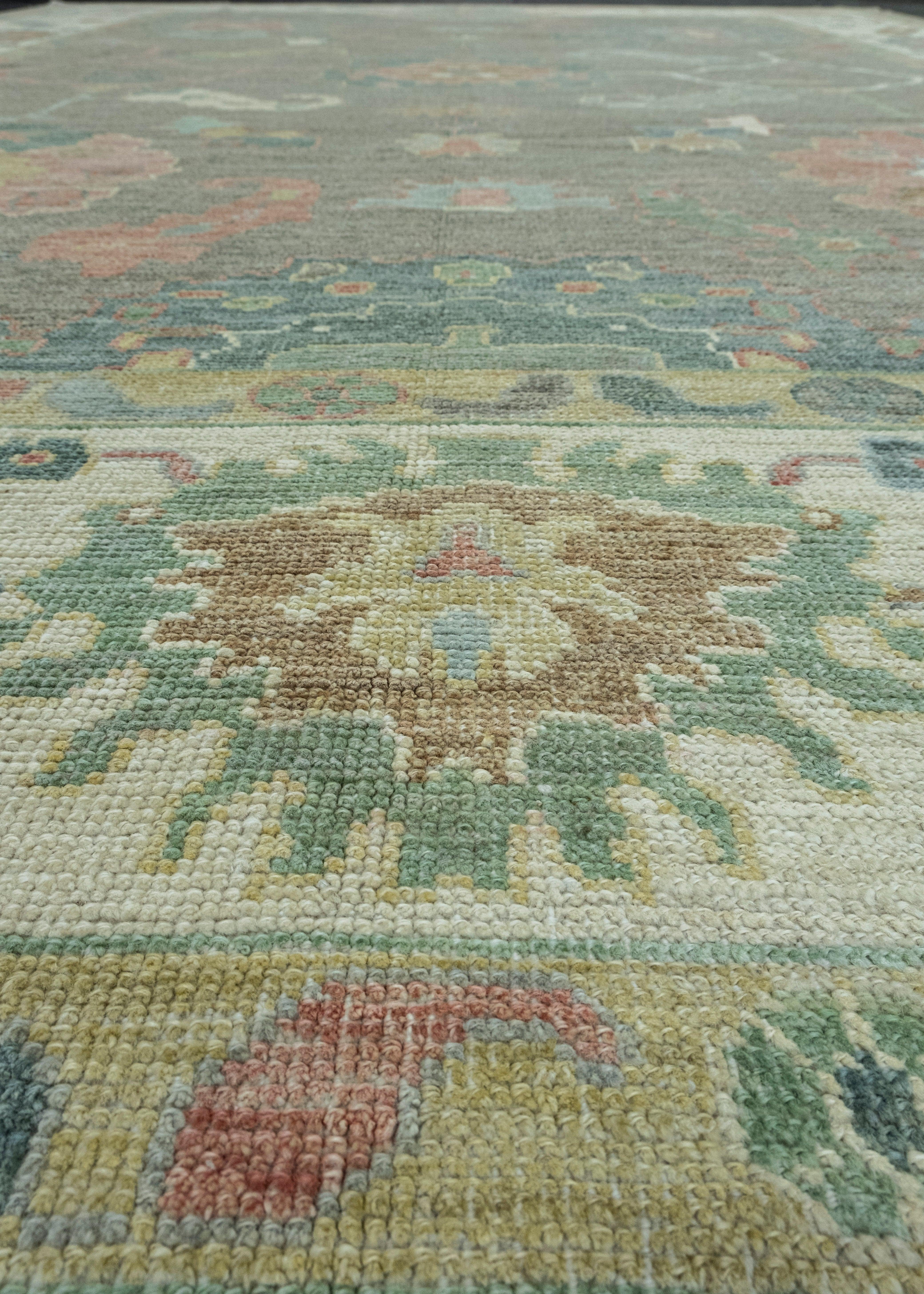 Contemporary Turkish Oushak Rug 10'2