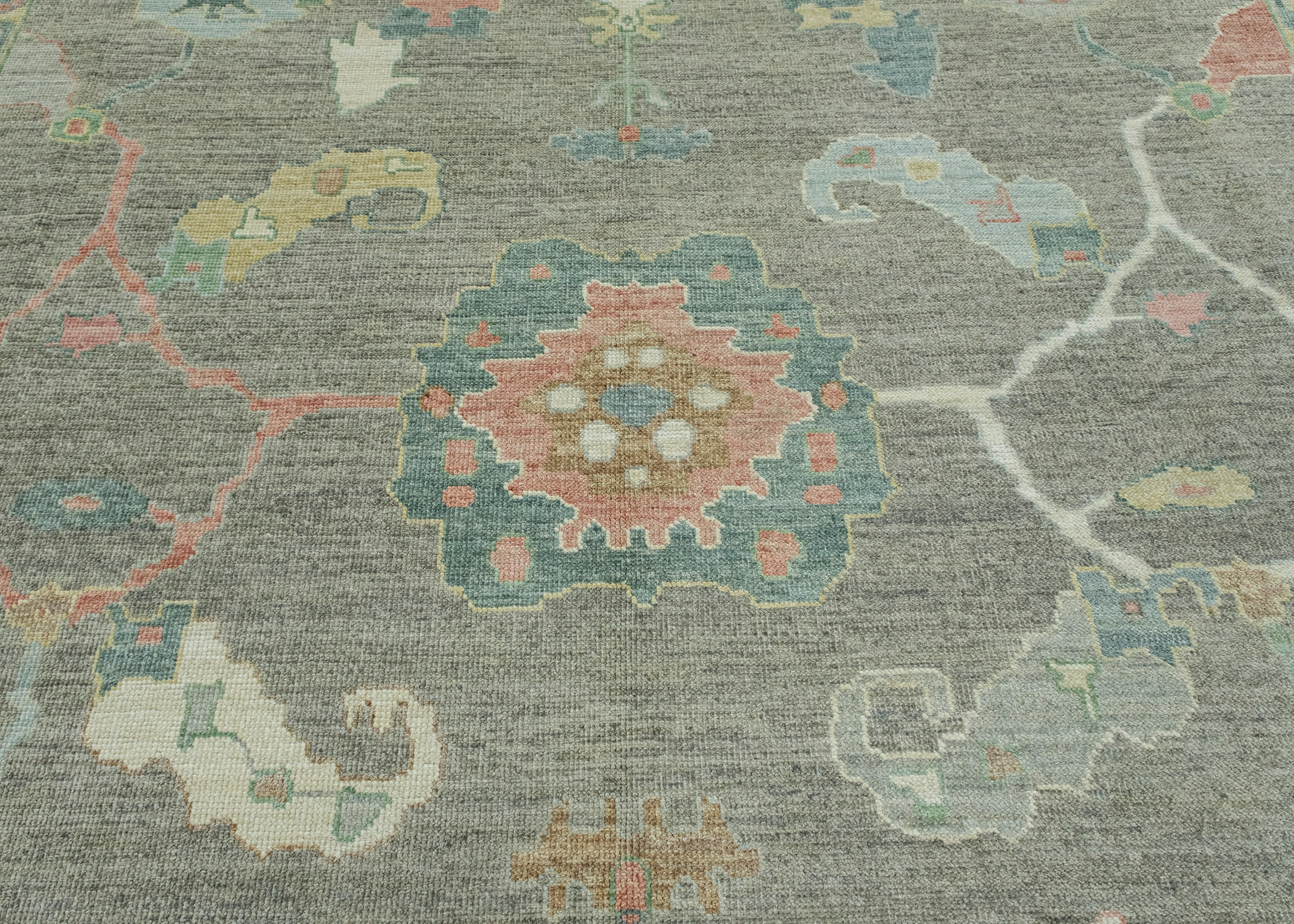 Wool Turkish Oushak Rug 10'2