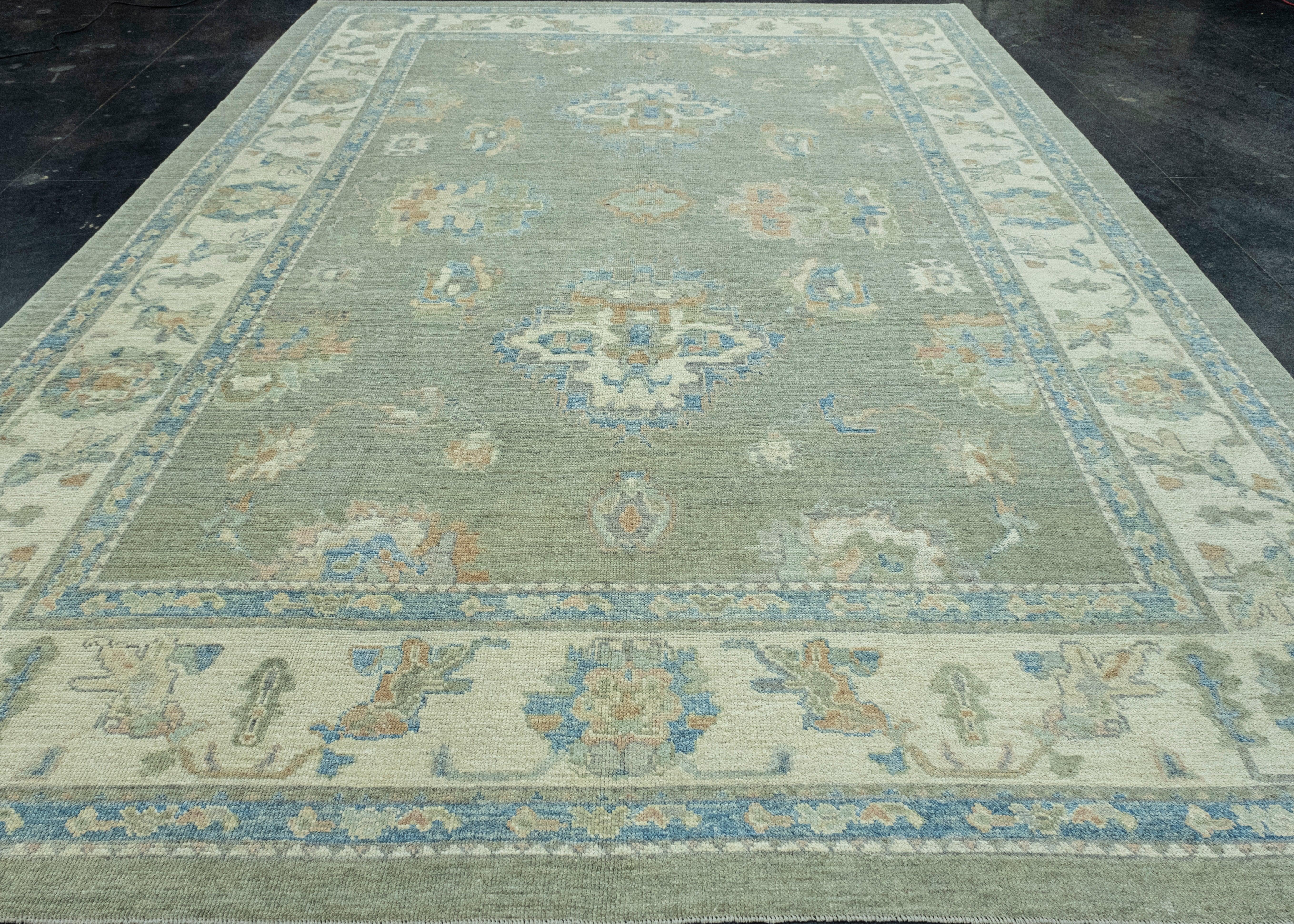 Turkish Oushak Rug 10'2